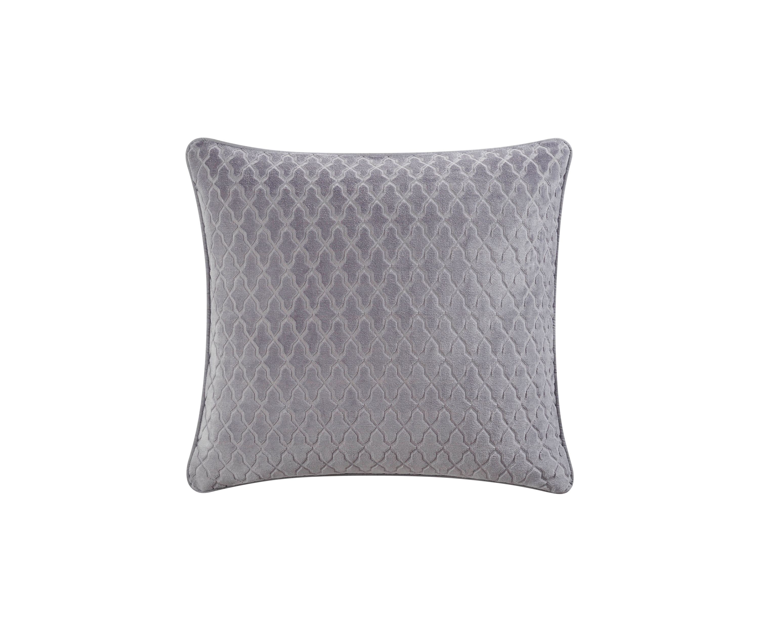 Carolina Falls Square Gray Decorative Pillow