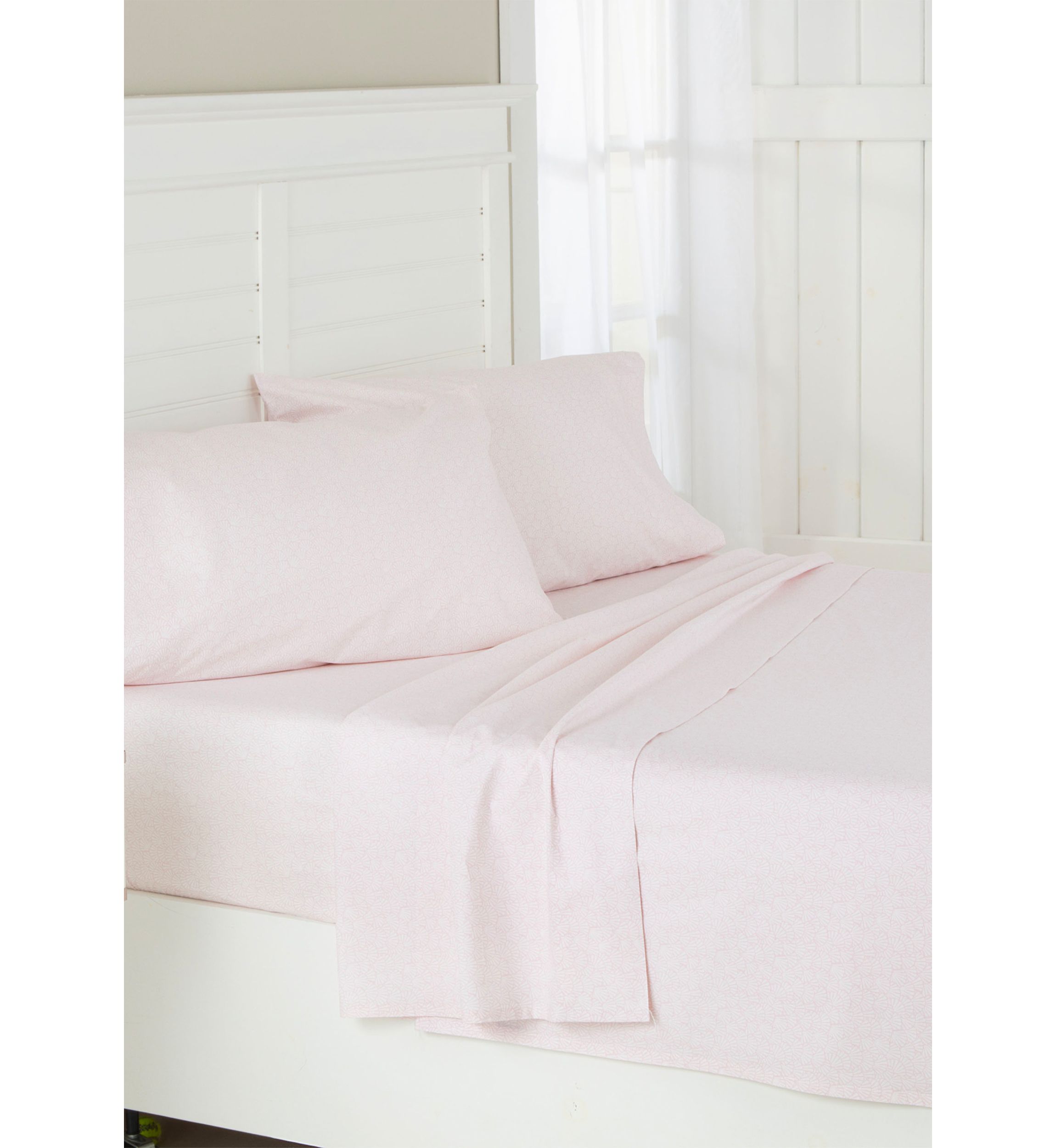 Calico Scallop Pink Sheet Set