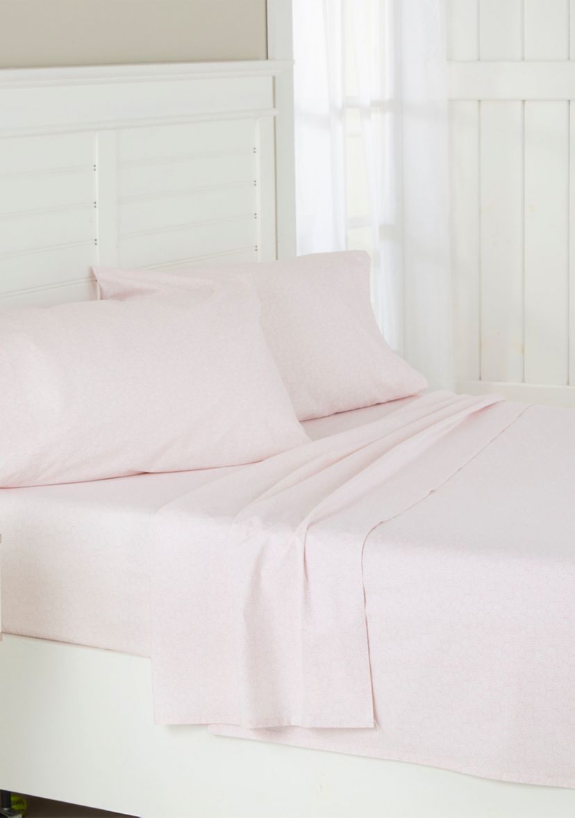 Calico Scallop Pink Sheet Set