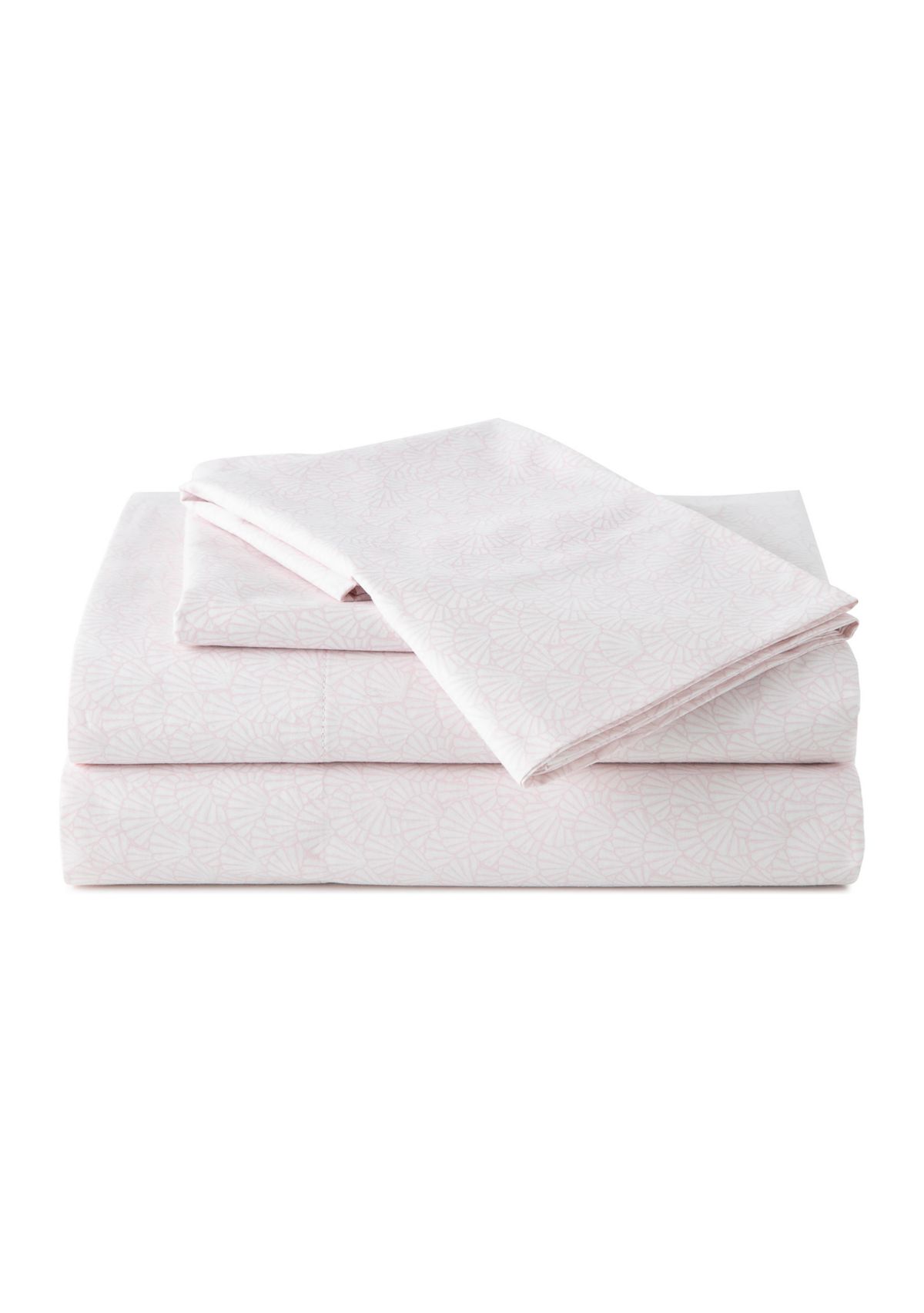 Calico Scallop Pink Sheet Set