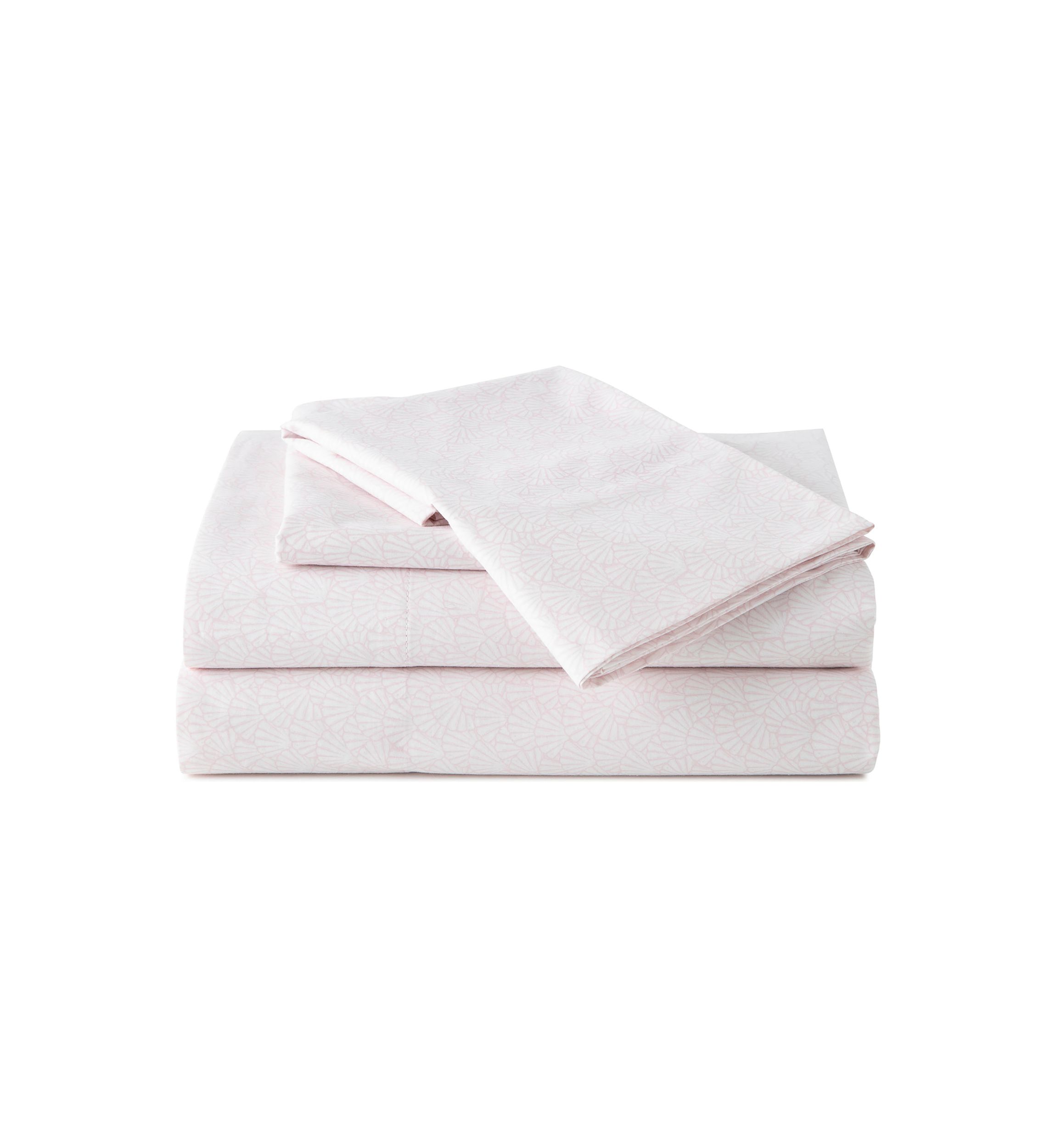 Calico Scallop Pink Sheet Set
