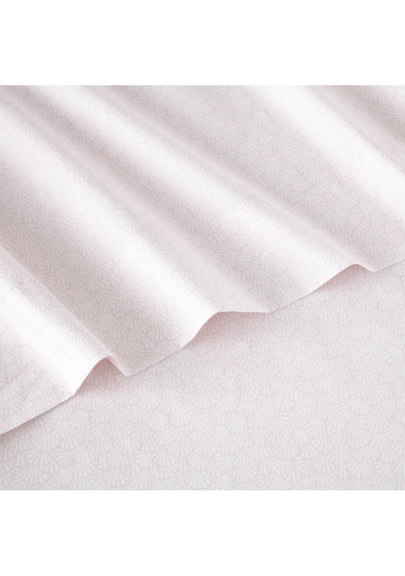 Calico Scallop Pink Sheet Set