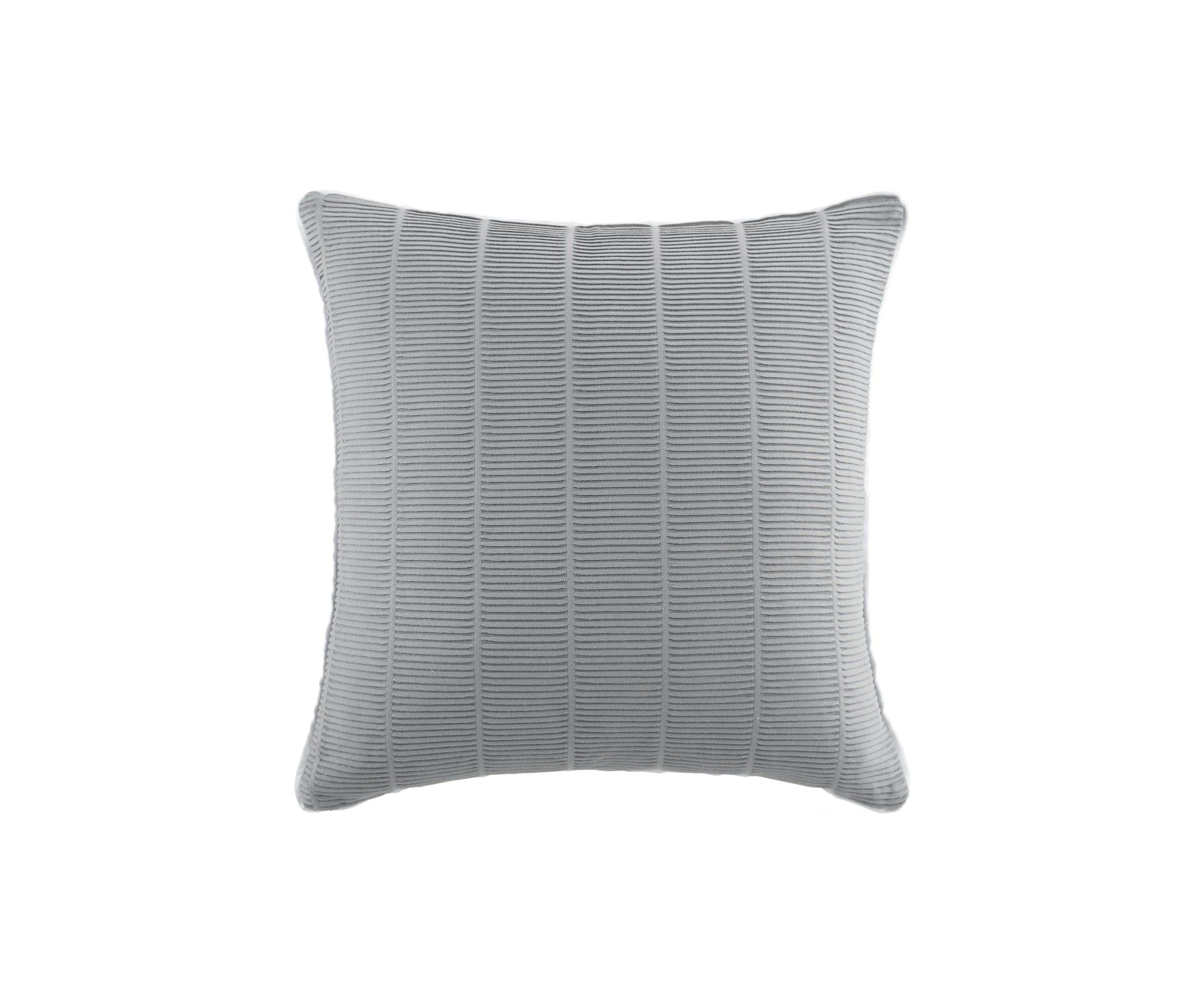 Moby Square Gray Decorative Pillow