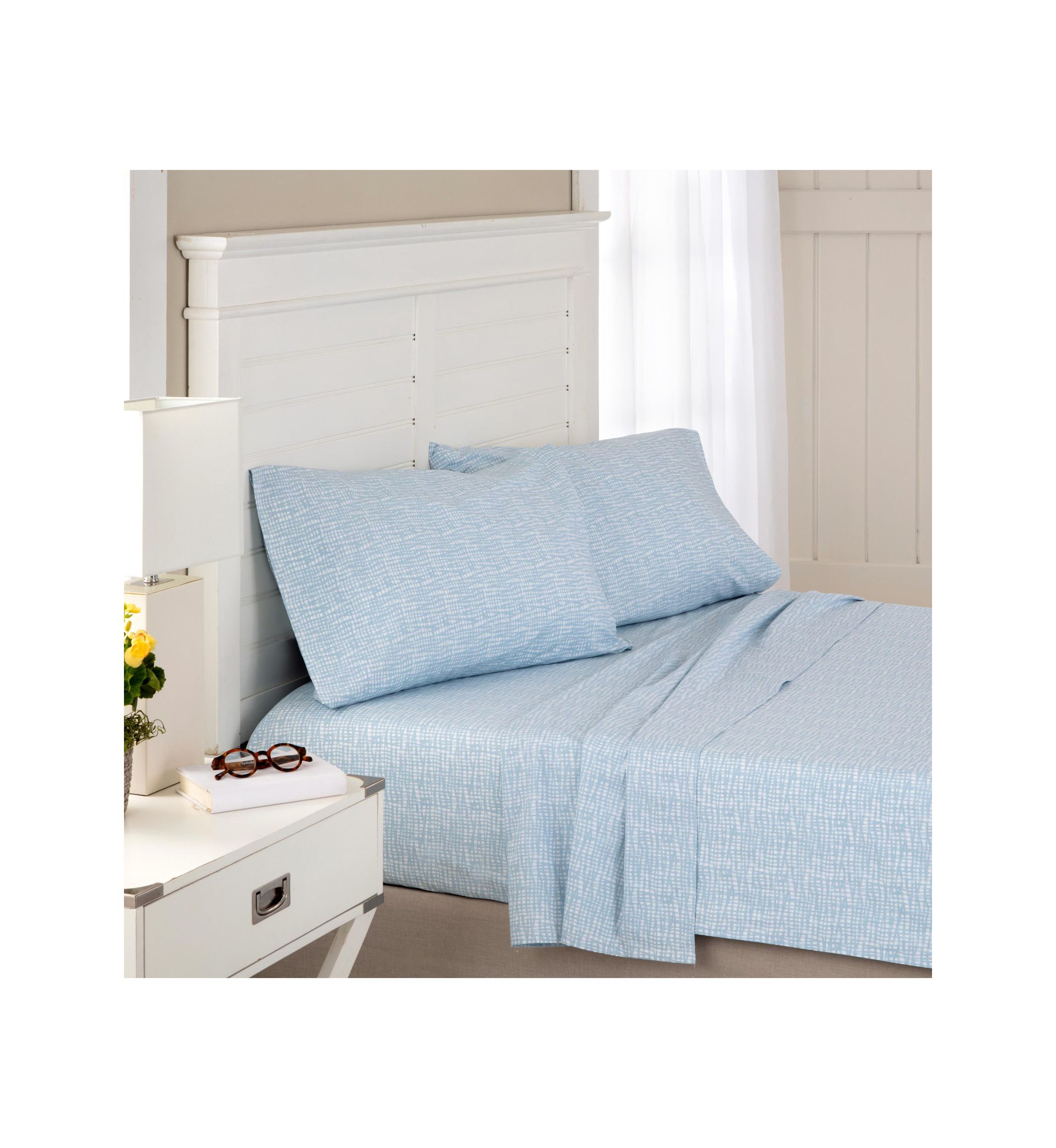 Netting Plaid Sheet Set