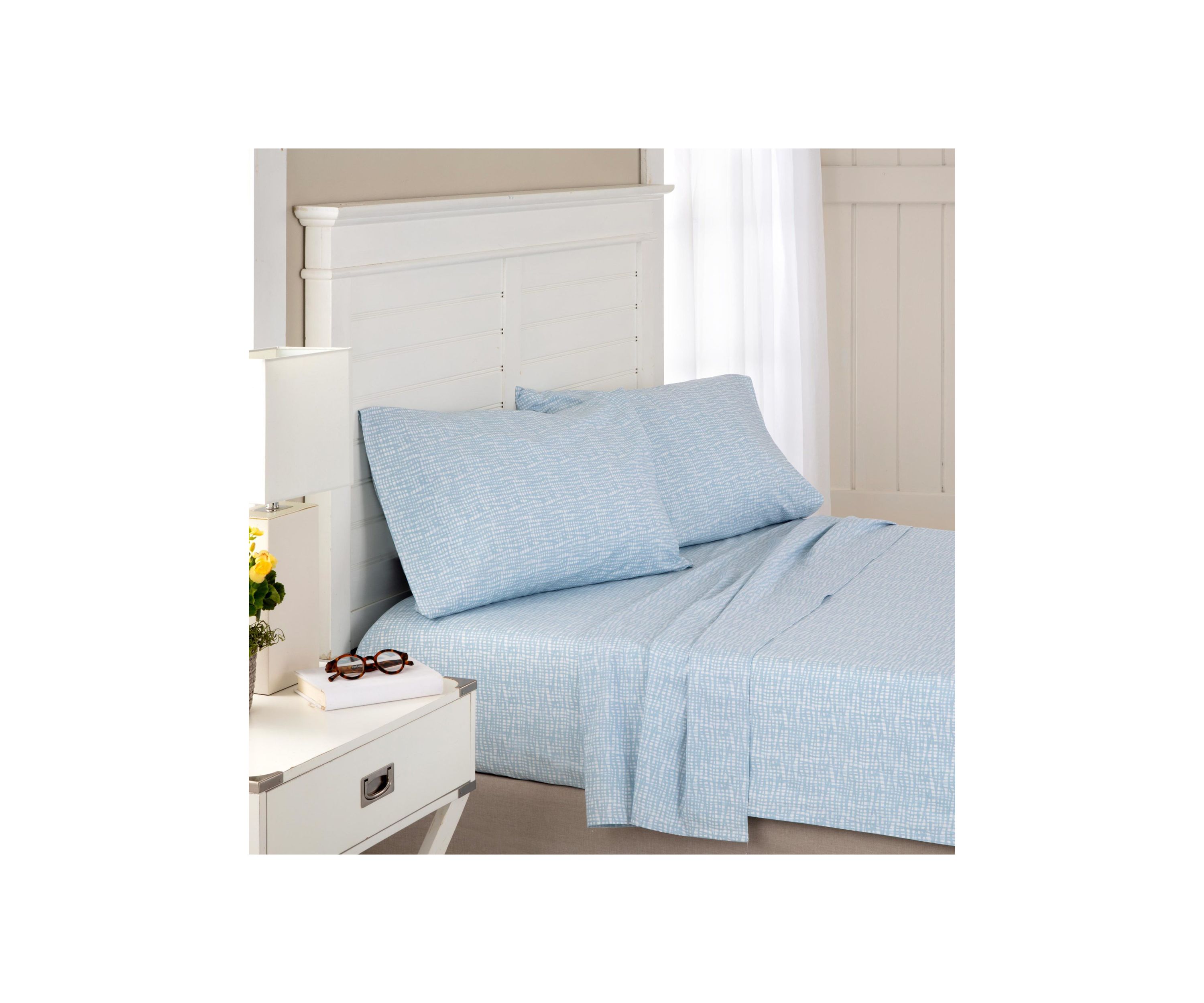 Netting Plaid Sheet Set