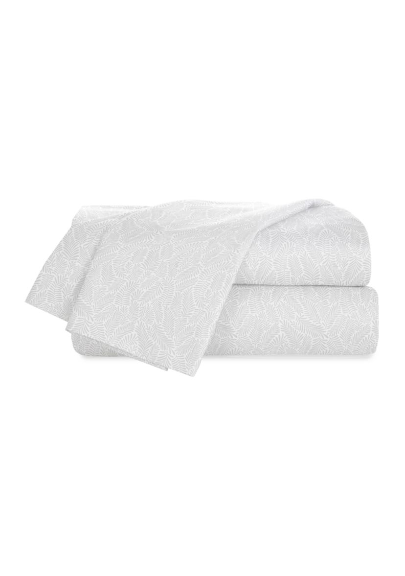 Cedar Island Grey Leafy Vine Print Sheet Set