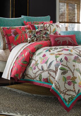 Leopard Trail Multicolored King Comforter Set 110 In X 96 In Belk