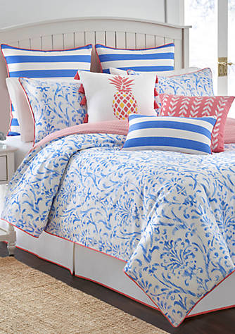 Southern Tide Coastal Ikat Full Comforter Set 86 In X 90 In Belk