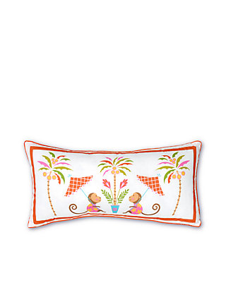 Haute Girls Safari Oblong Monkey Decorative Pillow Belk