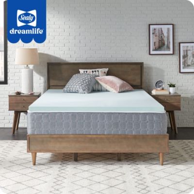 Comfort Revolution SealyÂ® Dreamlifeâ¢ 1.5â Gel Memory Foam Mattress Topper