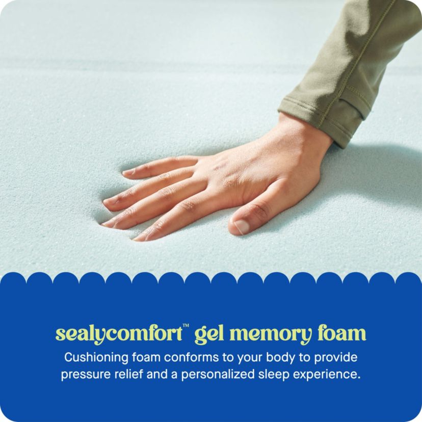 Sealy® Dreamlife™ 2” Gel Memory Foam Mattress Topper