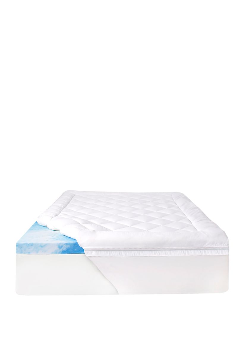 3 Inch CoolGel Memory Foam Mattress Topper with 1 Inch Pillow Top Cover