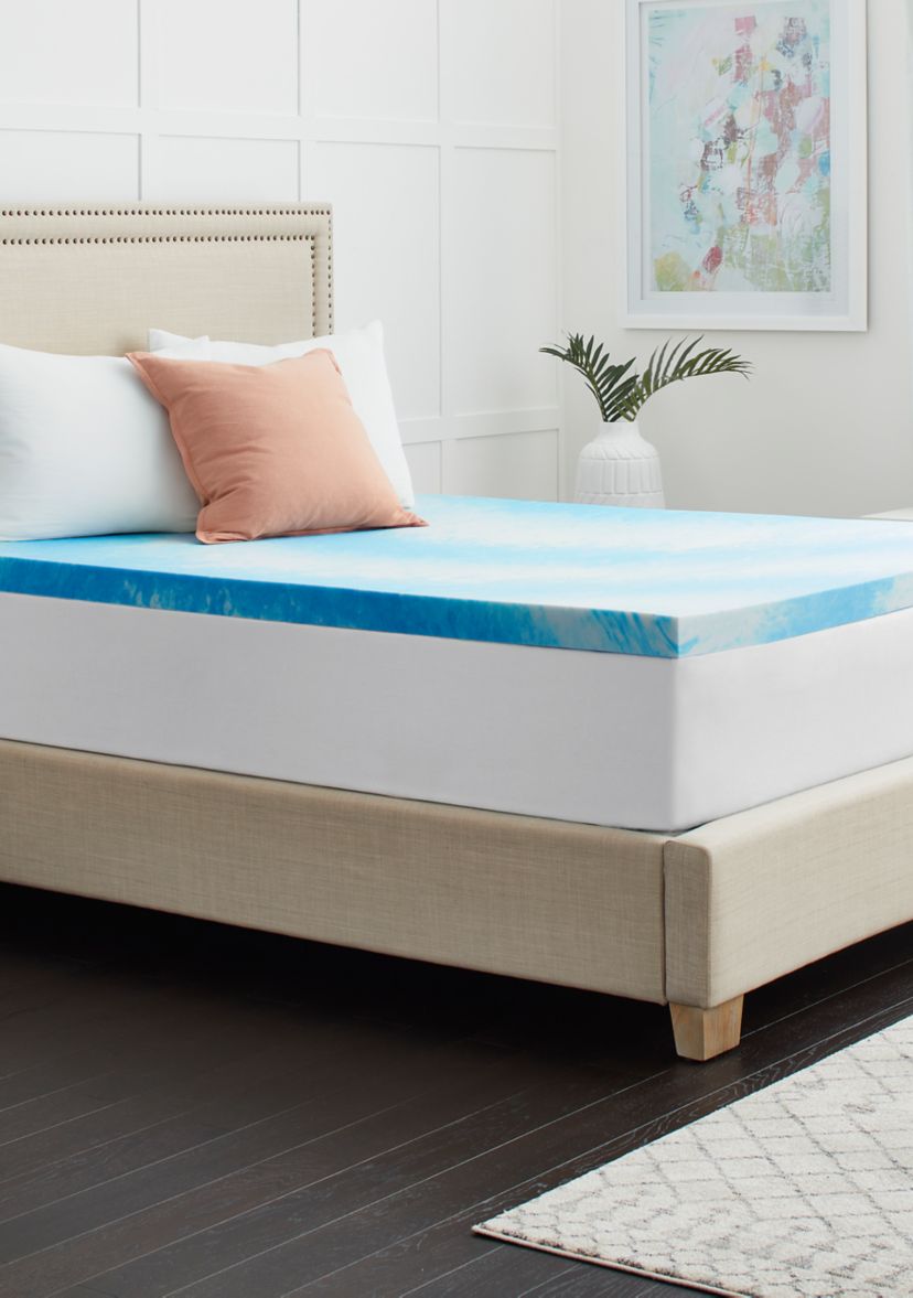 3 Inch CoolGel Memory Foam Mattress Topper with 1 Inch Pillow Top Cover