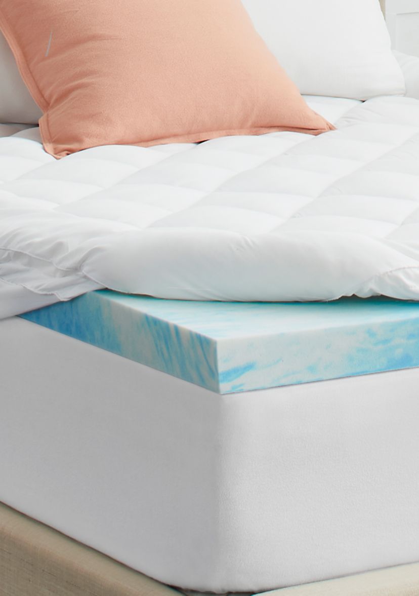 3 Inch CoolGel Memory Foam Mattress Topper with 1 Inch Pillow Top Cover