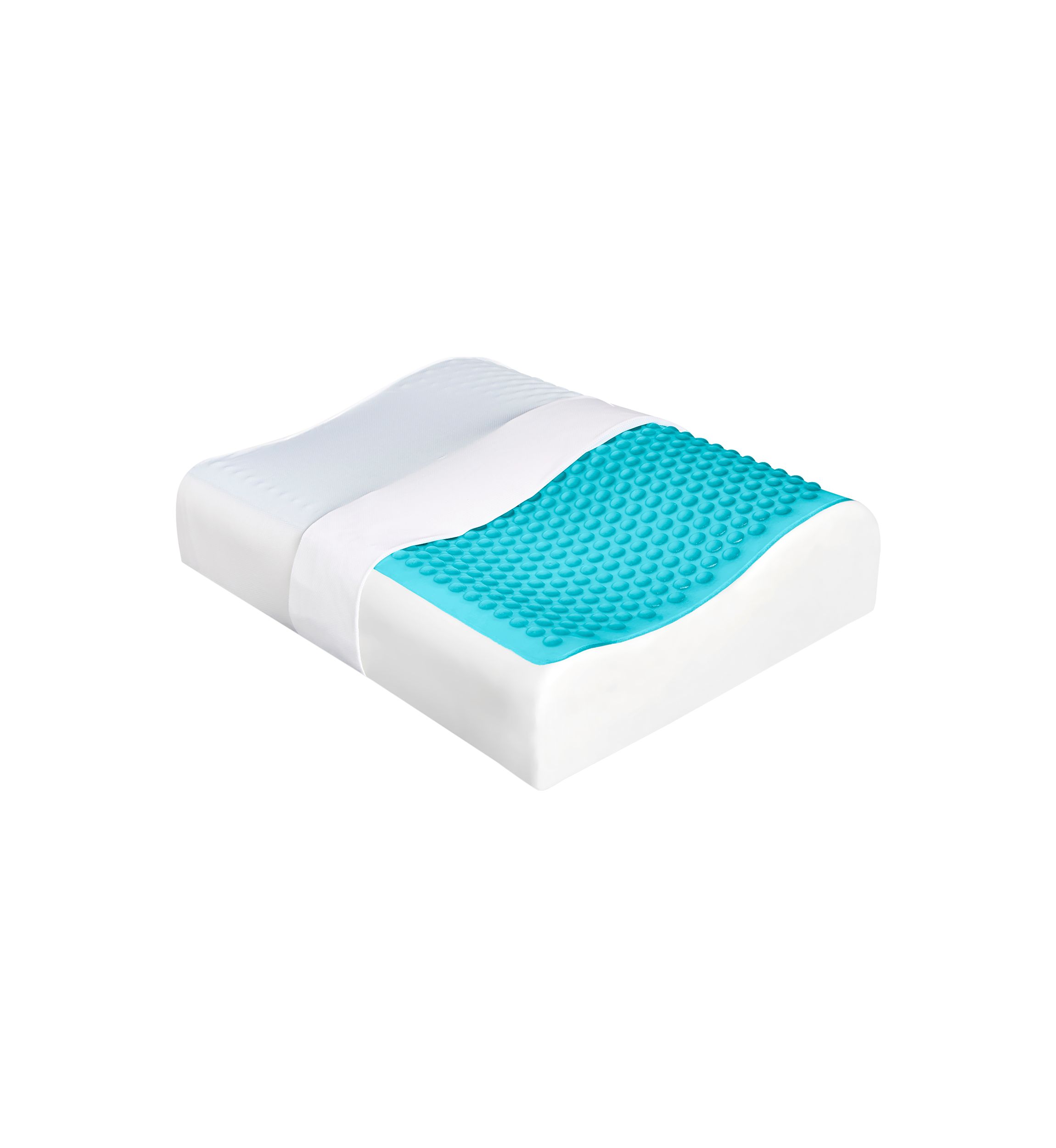 Contour Bubble Gel Memory Foam Pillow