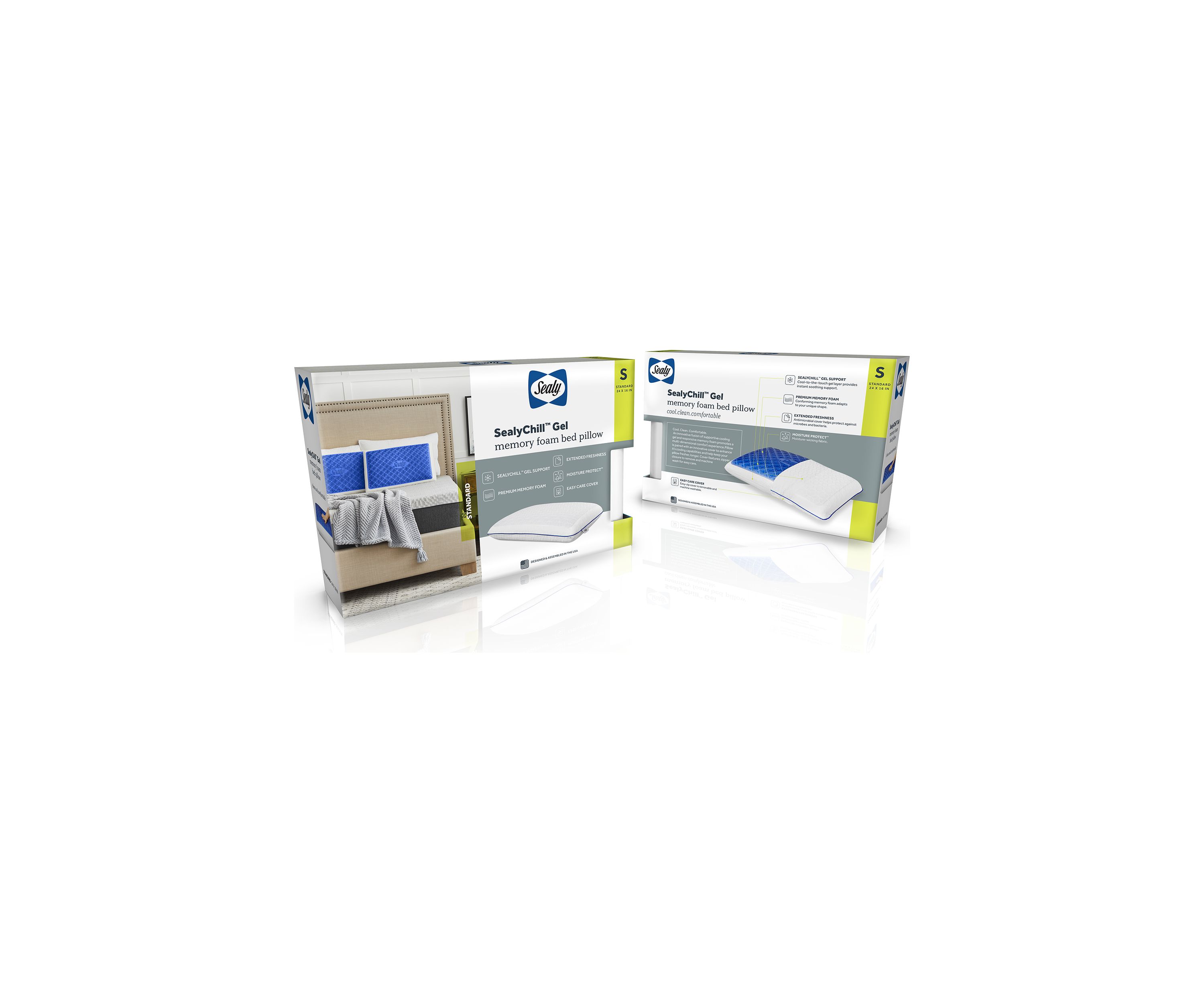 SealyChill™ Gel Memory Foam Bed Pillow