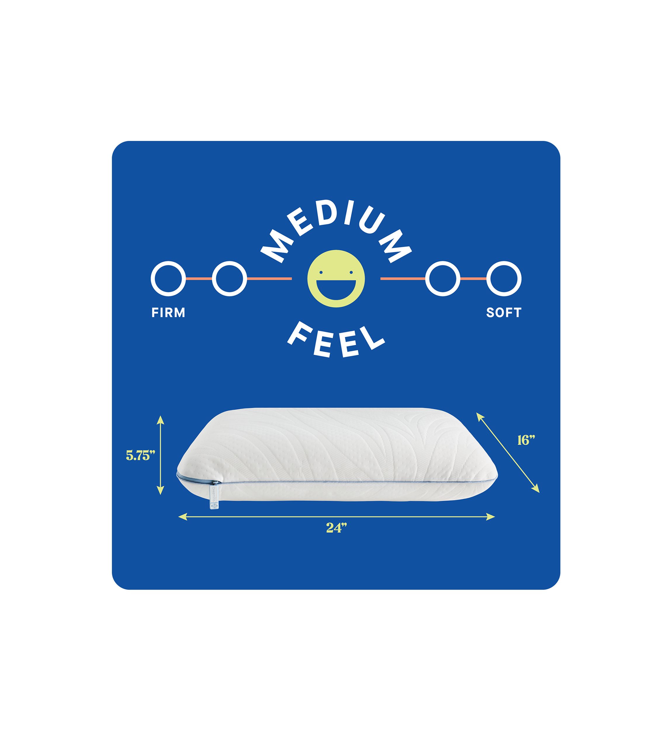 Dreamlife™ Memory Foam Standard Size Bed Pillow