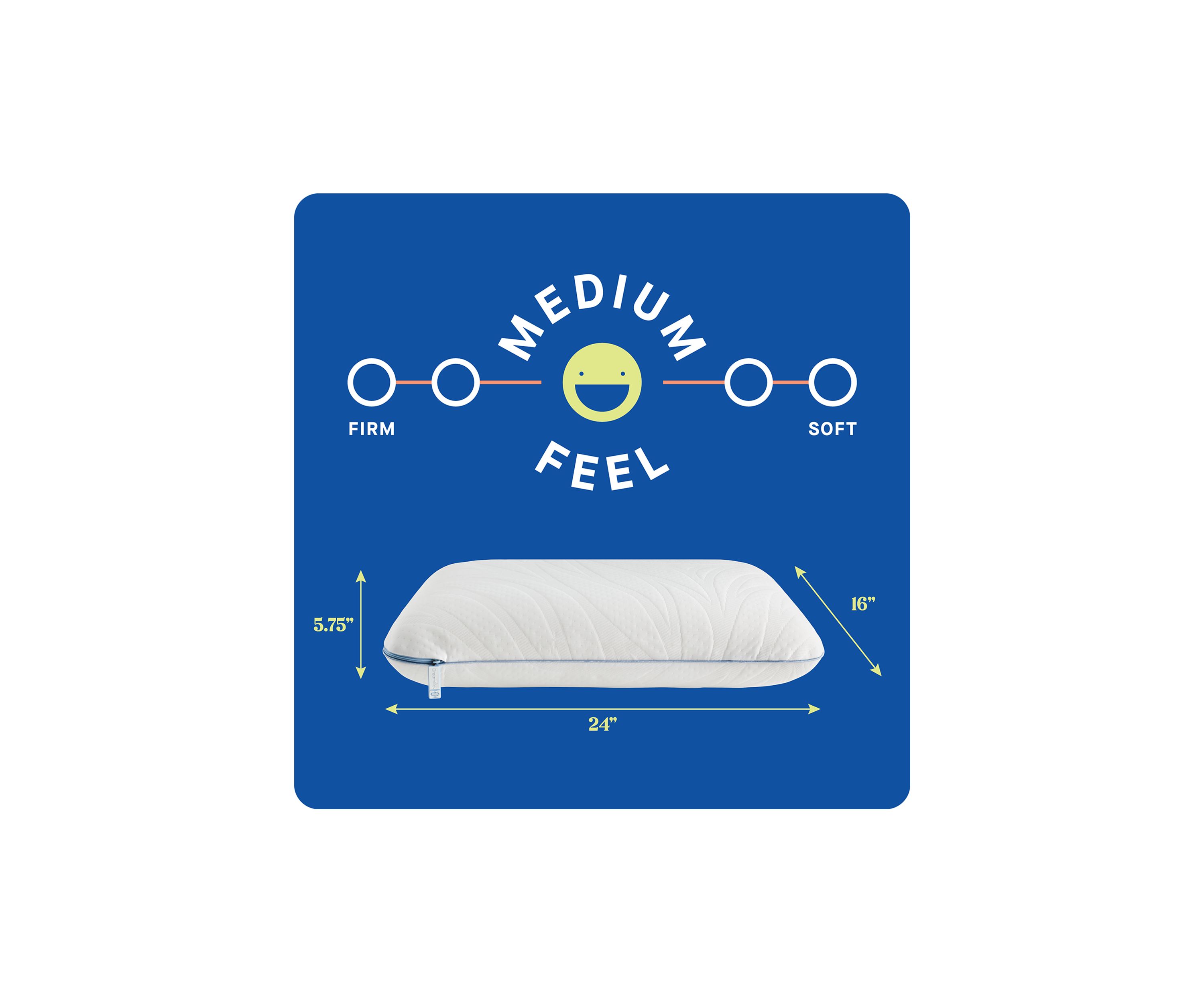 Dreamlife™ Memory Foam Standard Size Bed Pillow