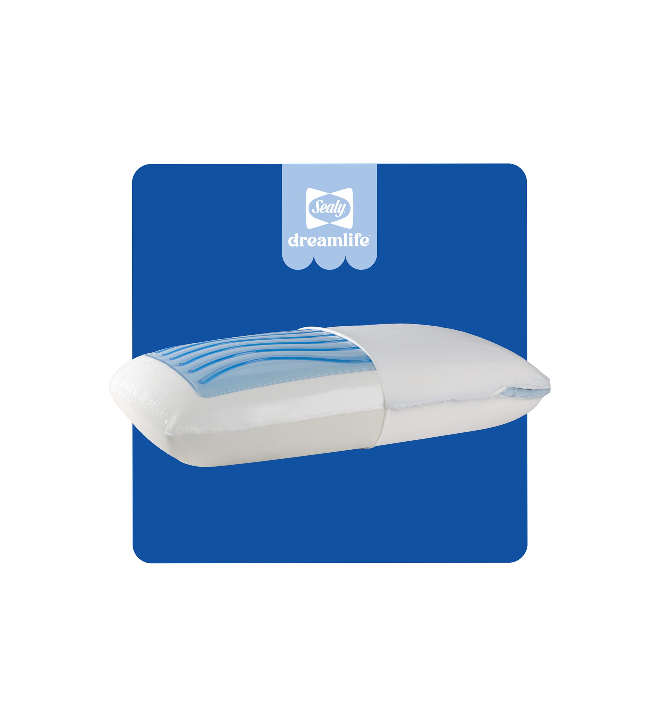  Dreamlife™ Memory Foam Gel Standard Size Bed Pillow