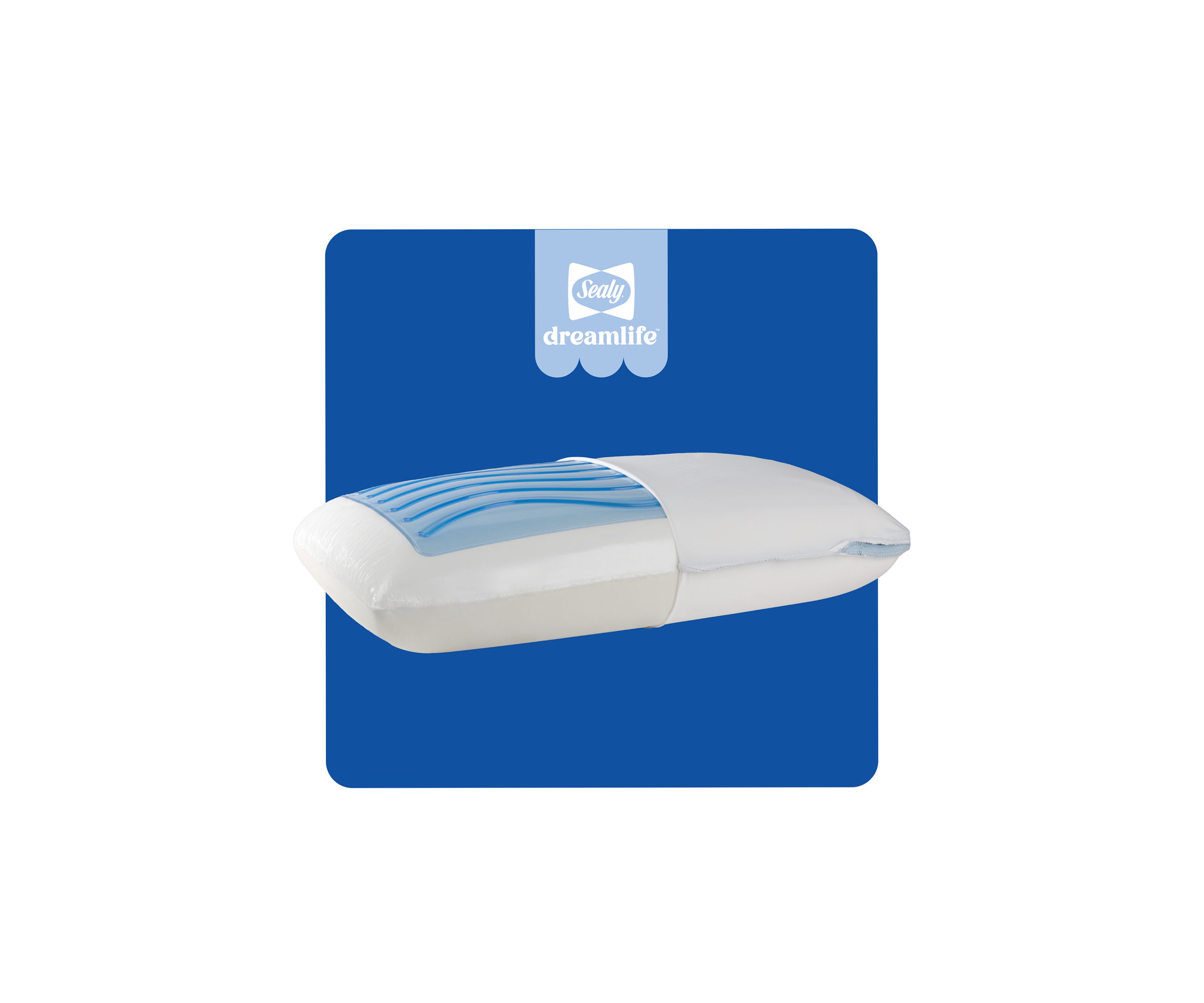  Dreamlife™ Memory Foam Gel Standard Size Bed Pillow