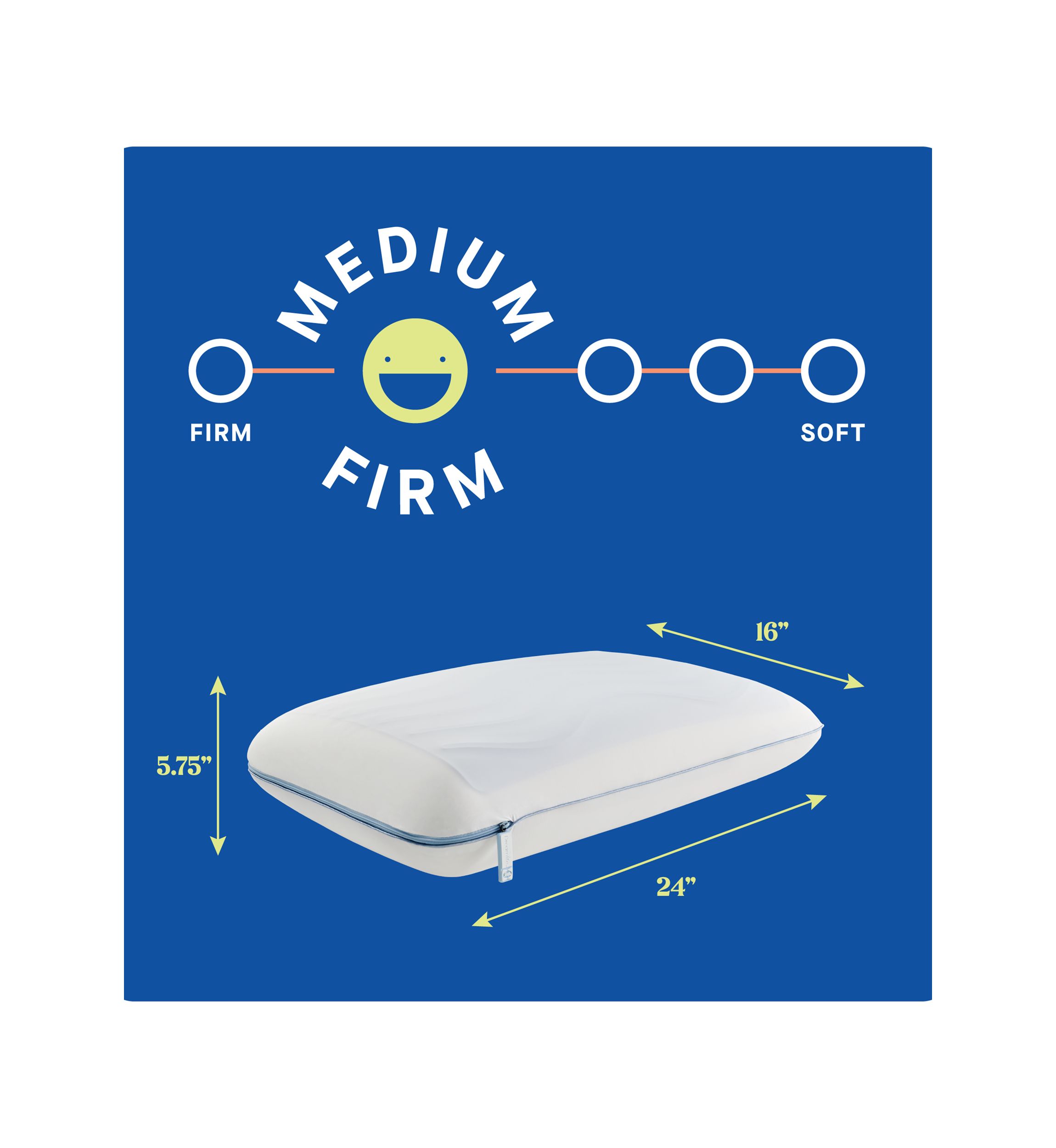  Dreamlife™ Memory Foam Gel Standard Size Bed Pillow