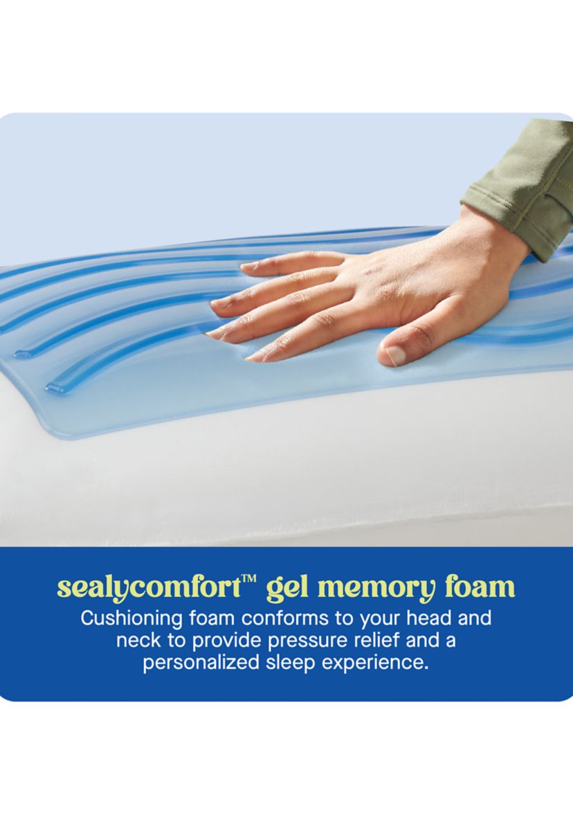  Dreamlife™ Memory Foam Gel Standard Size Bed Pillow
