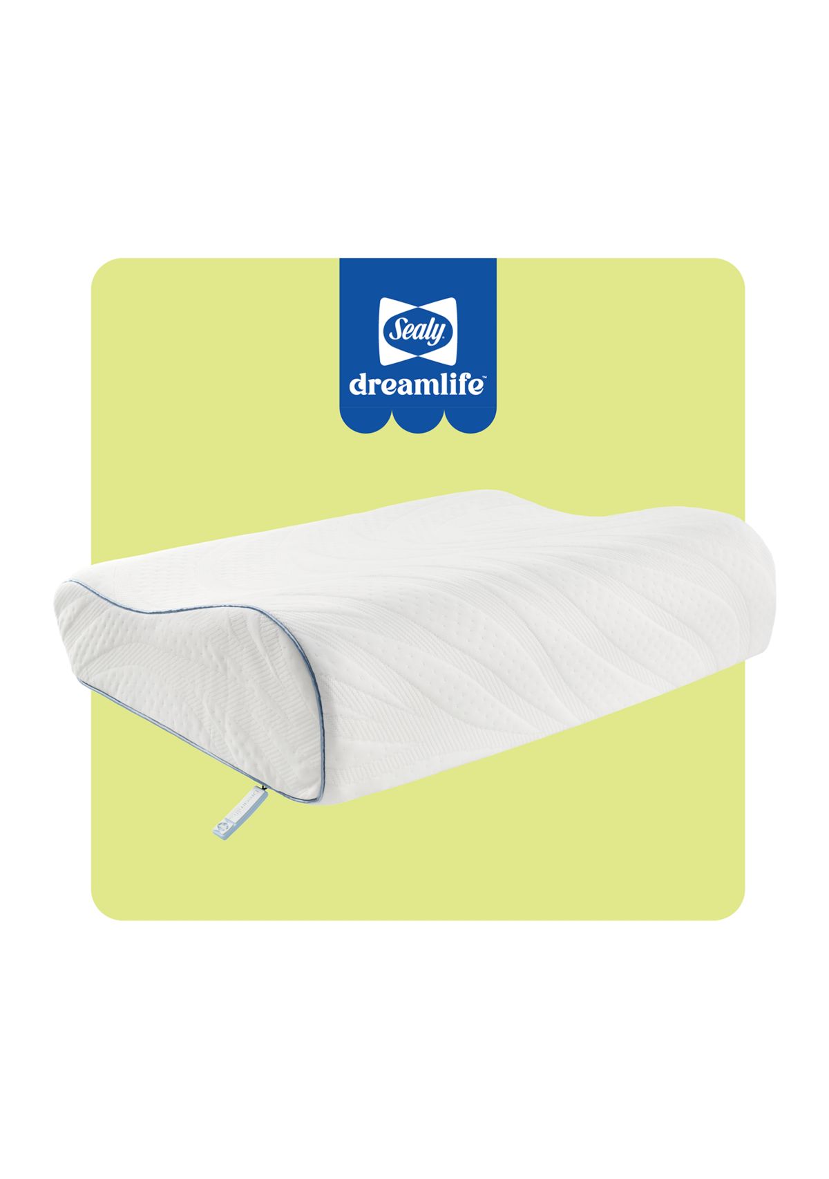 Dreamlife™ Molded Contour Memory Foam Standard Size Bed Pillow