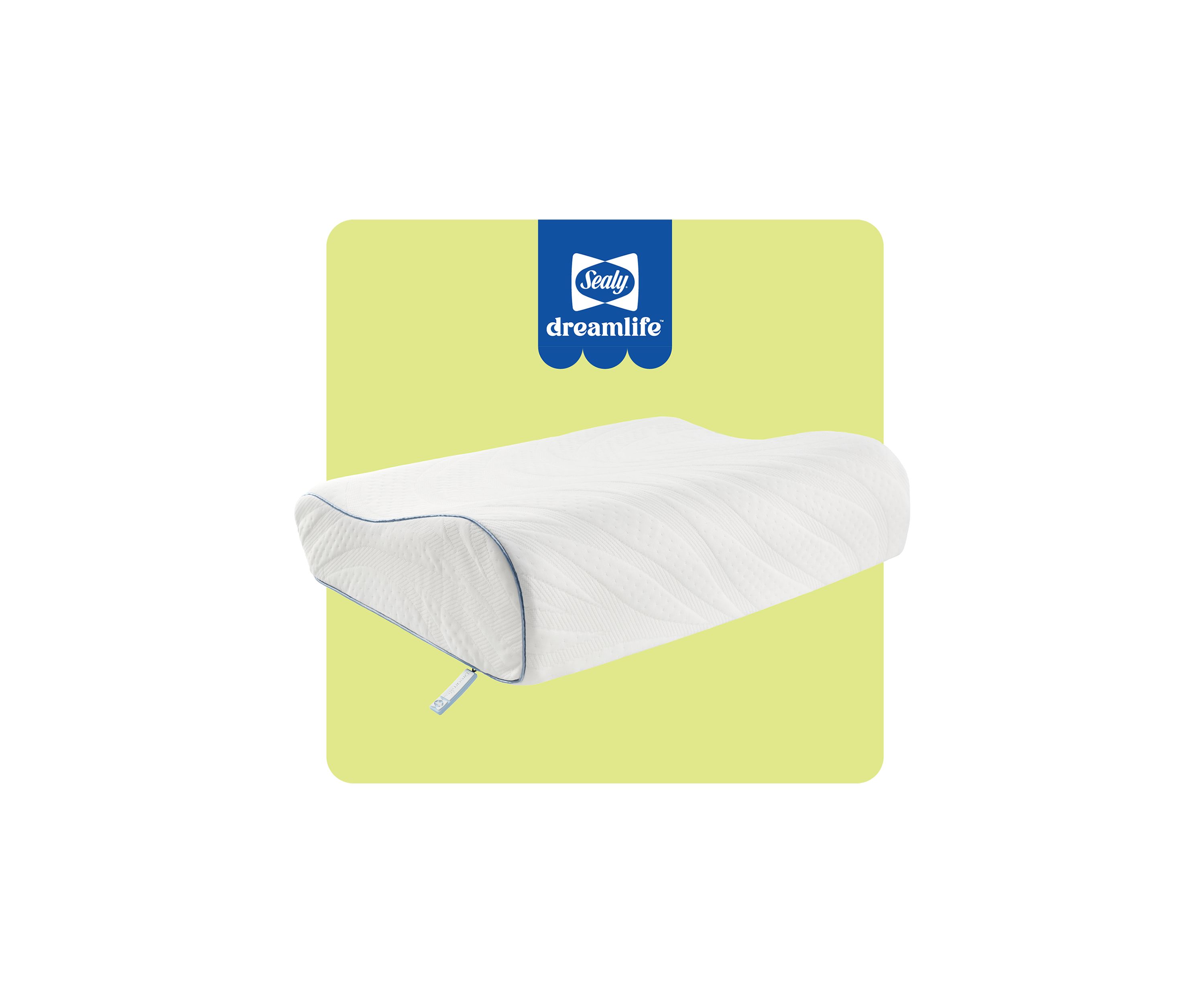 Dreamlife™ Molded Contour Memory Foam Standard Size Bed Pillow