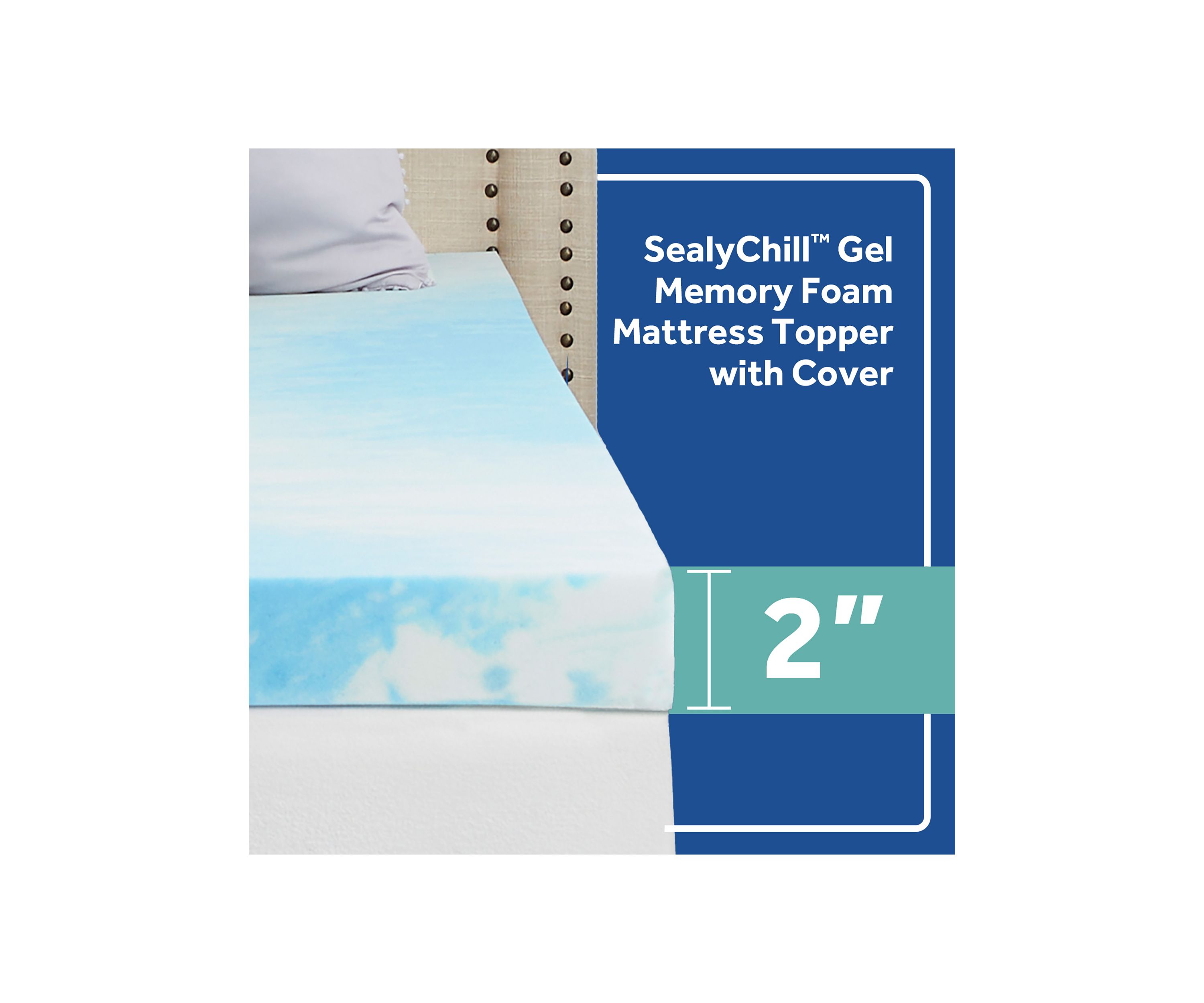 Chill 2" Memory Foam Mattress Topper