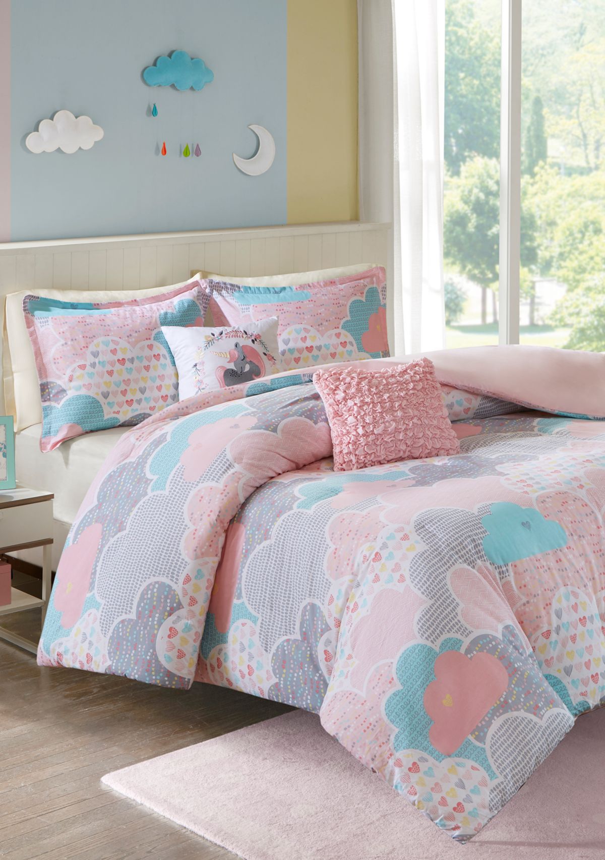 Soft Pink Cloud Duvet Cover Set
