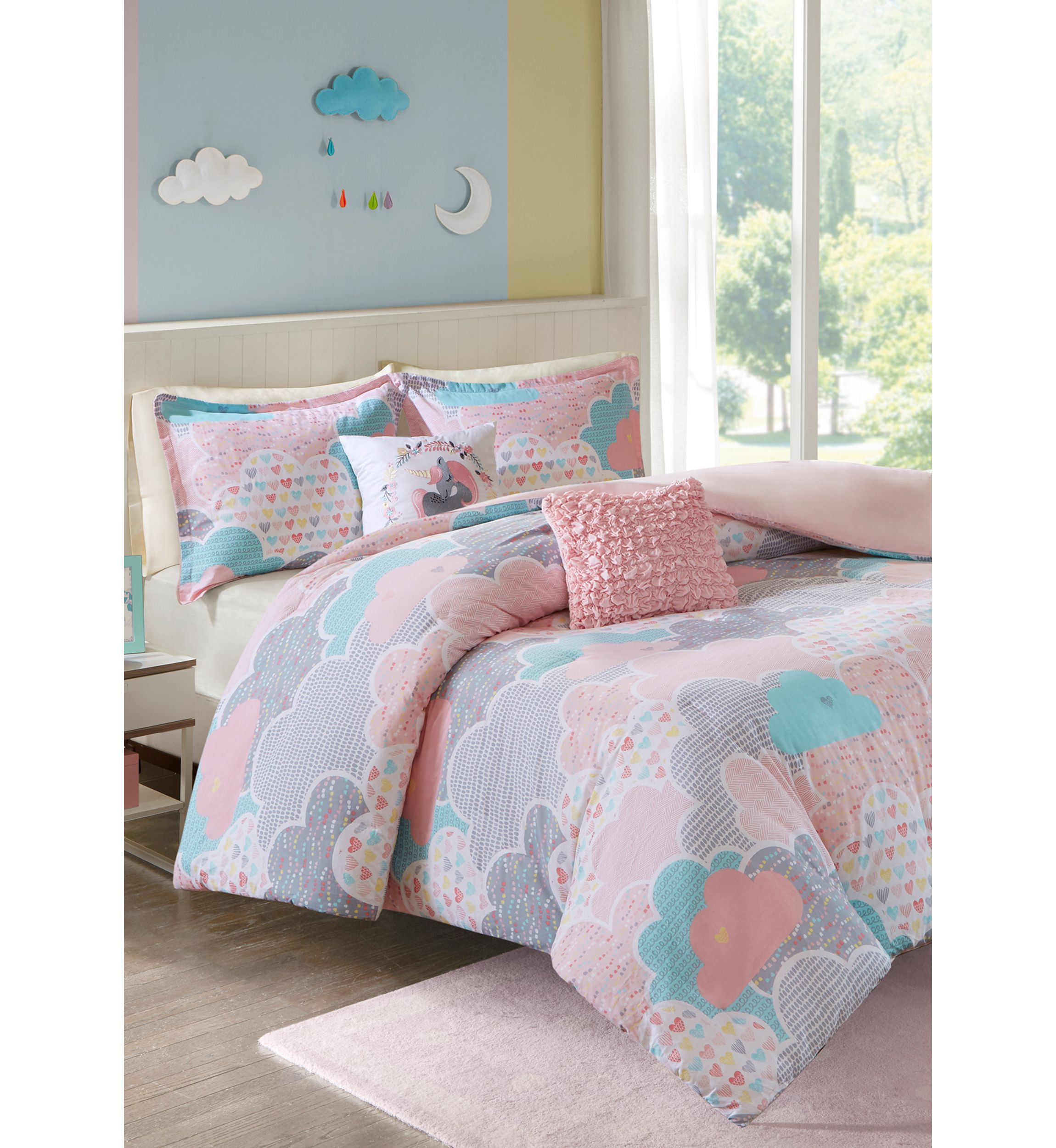 Soft Pink Cloud Duvet Cover Set