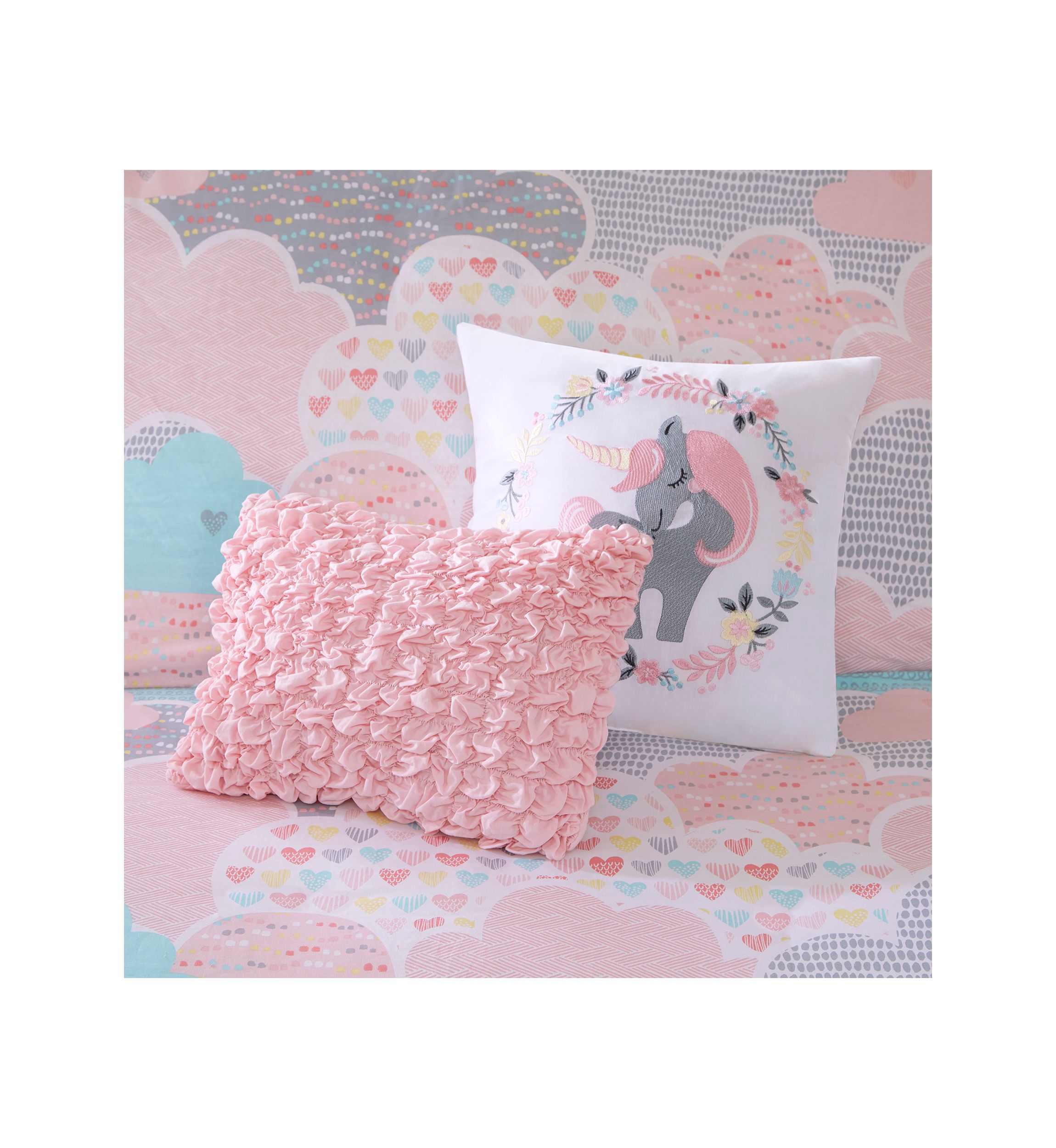 Soft Pink Cloud Duvet Cover Set