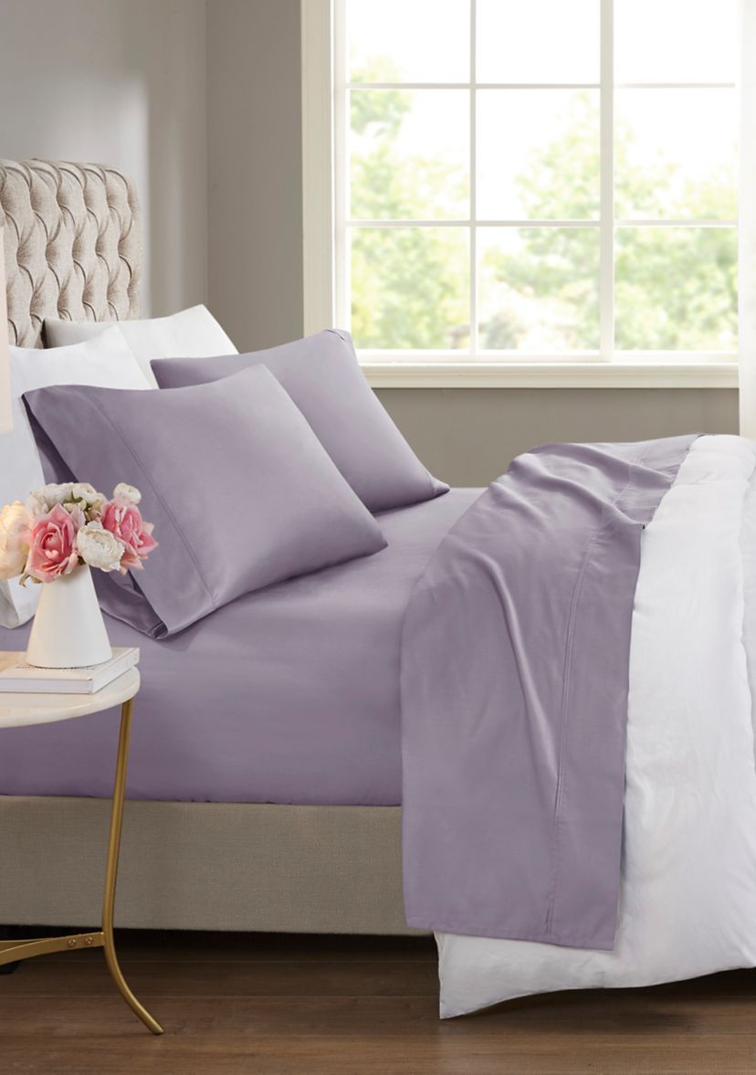 600 Thread Count Cooling Cotton Blend 4 PC Sheet Set