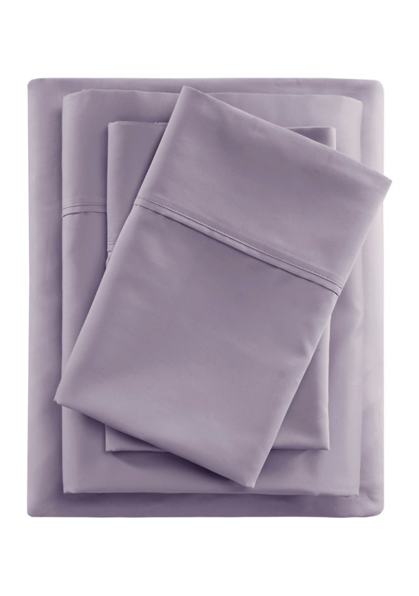 600 Thread Count Cooling Cotton Blend 4 PC Sheet Set