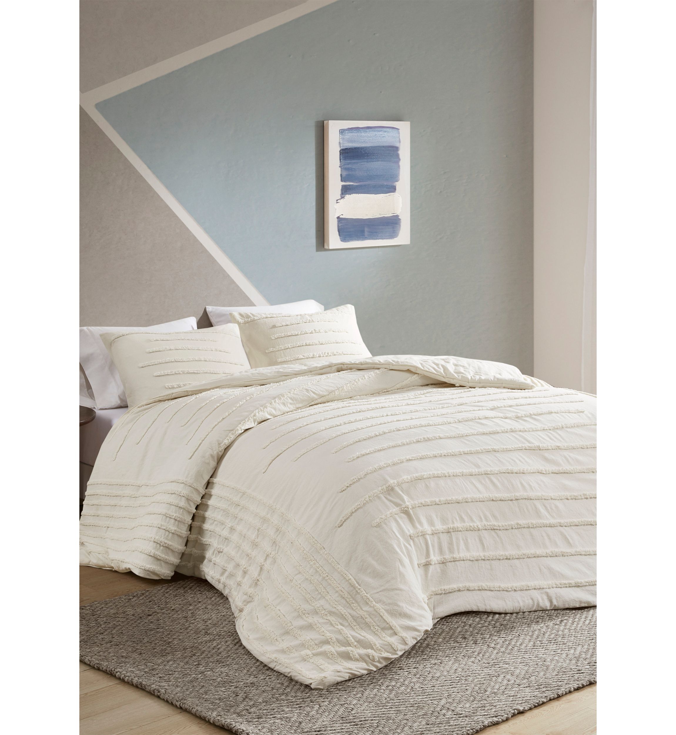 Mercer 3 Piece Cotton Chenille Comforter Set