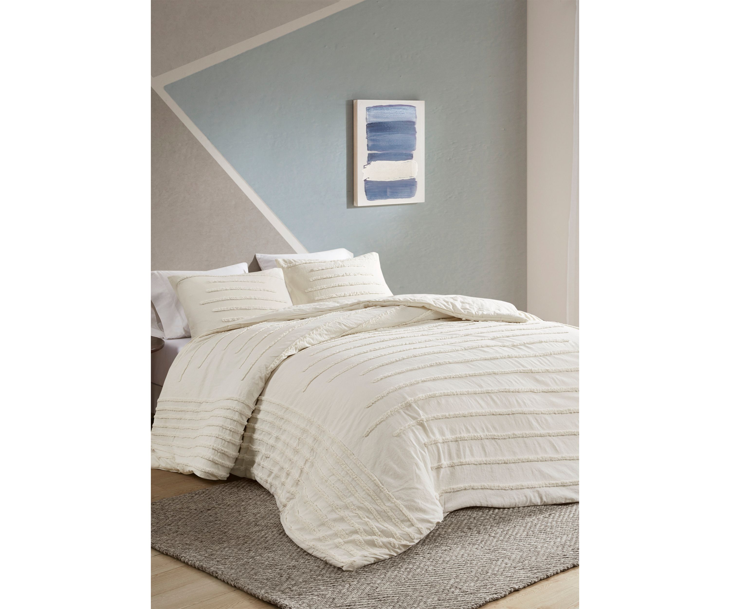Mercer 3 Piece Cotton Chenille Comforter Set