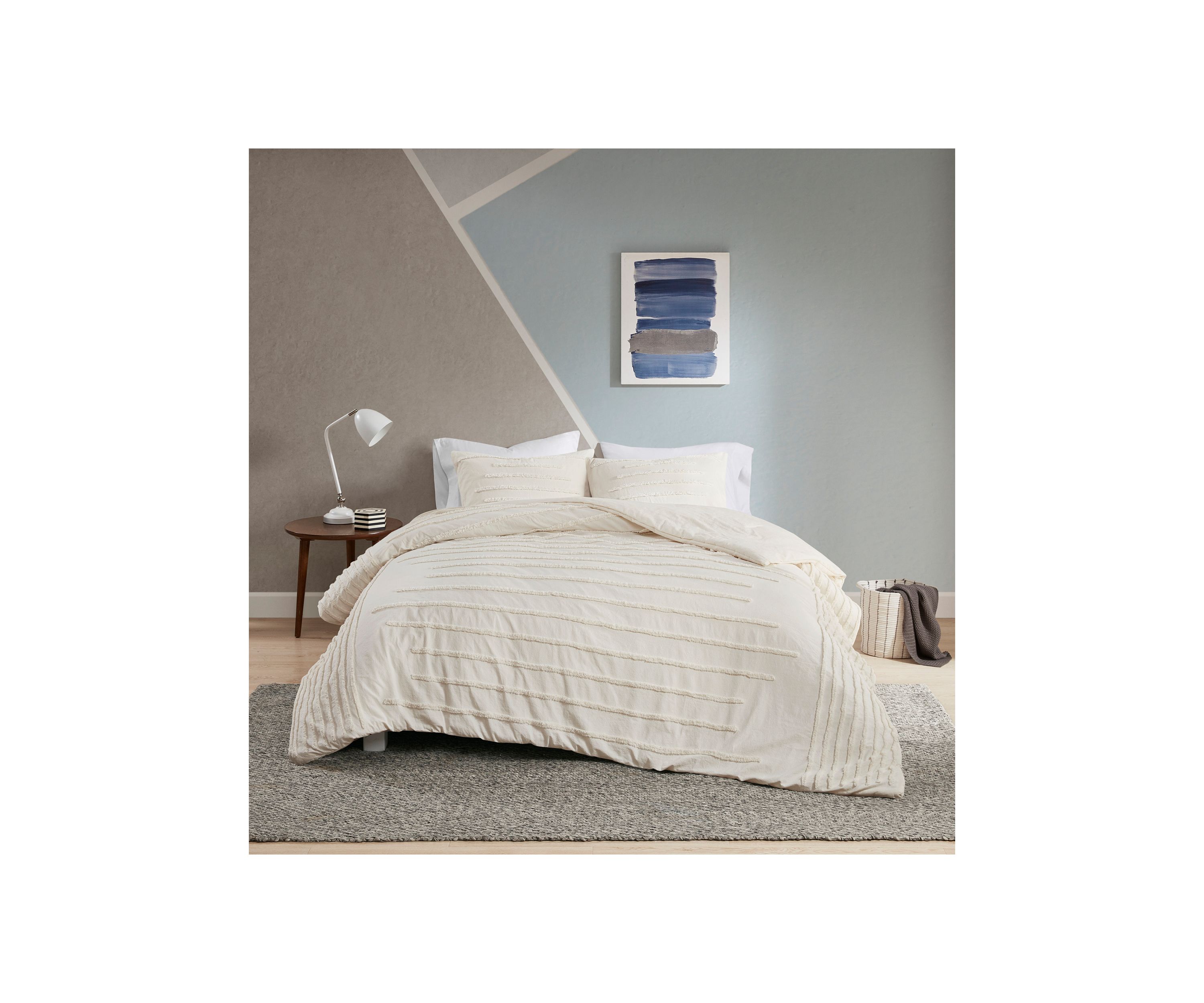 Mercer 3 Piece Cotton Chenille Comforter Set