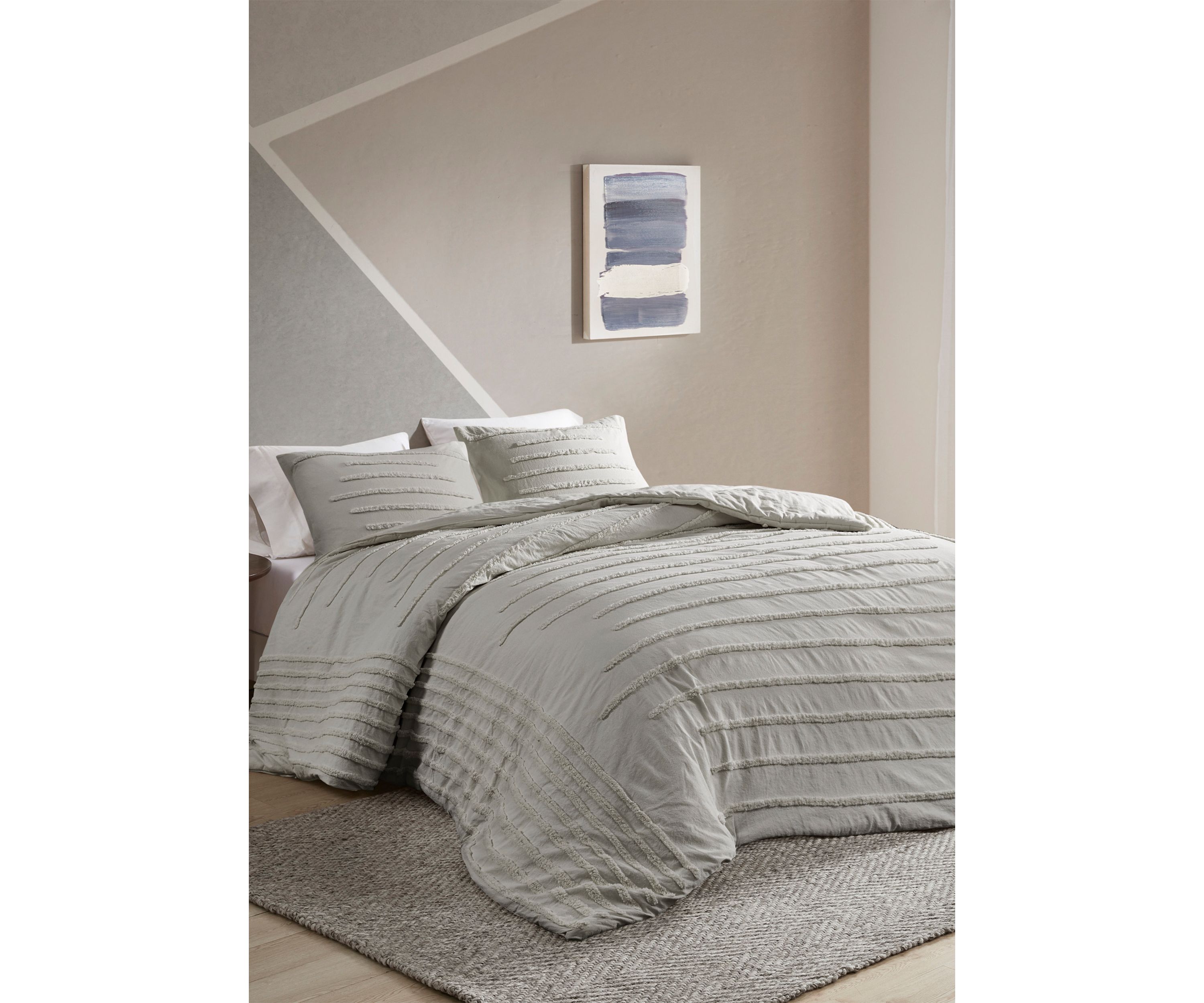 Mercer 3 Piece Cotton Chenille Duvet Cover Set