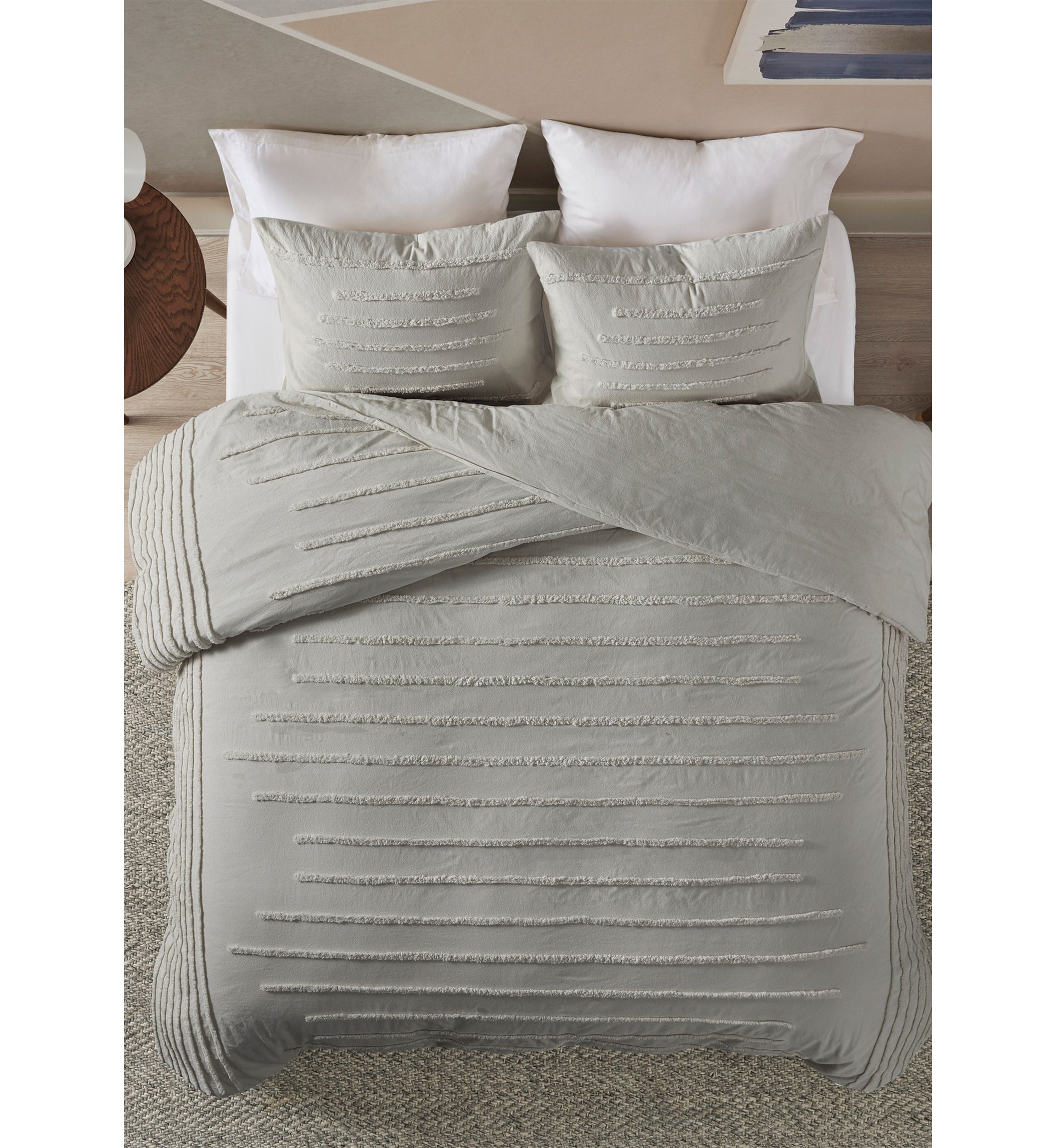 Mercer 3 Piece Cotton Chenille Duvet Cover Set