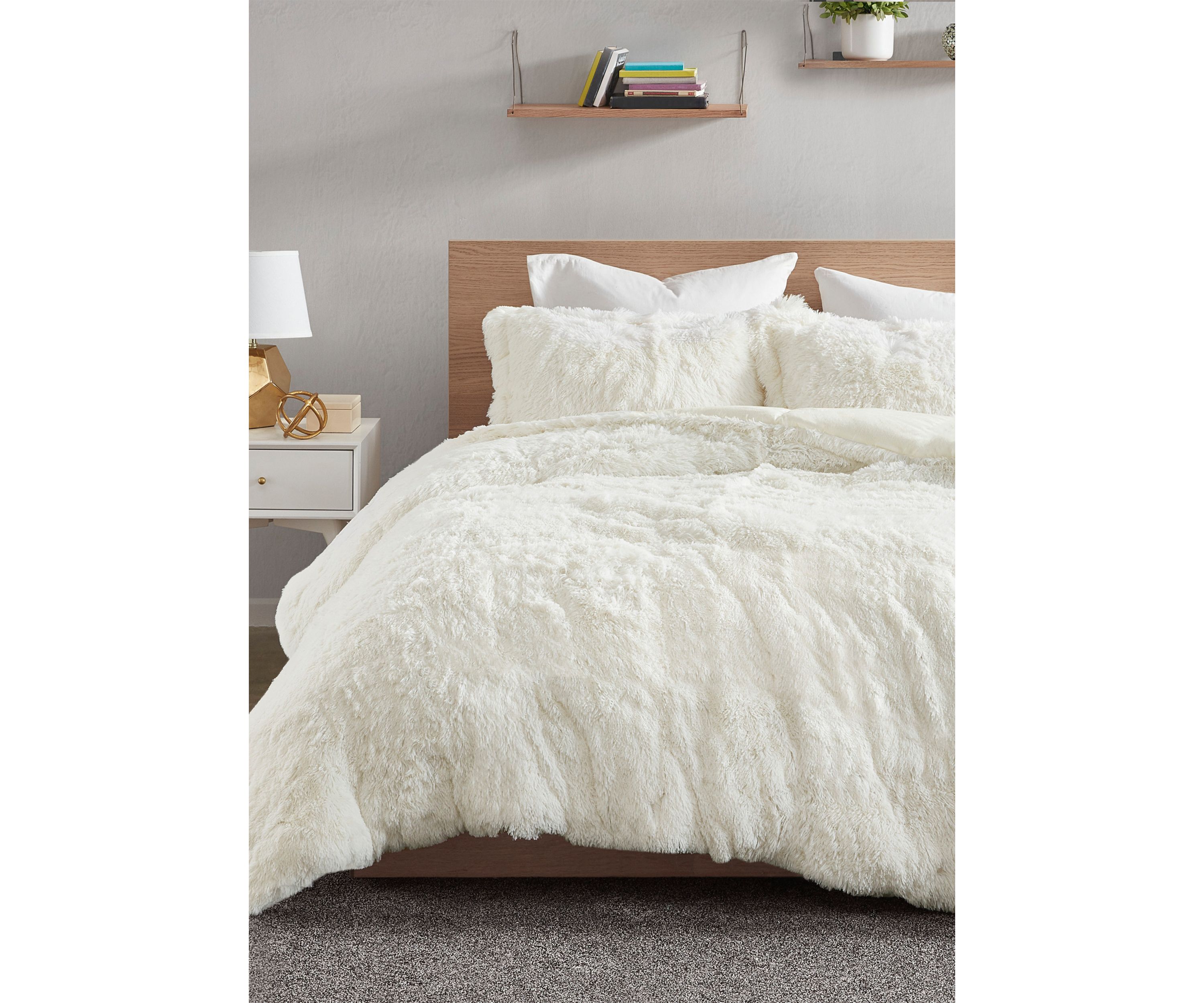 Malea Shaggy Fur Duvet Cover Set