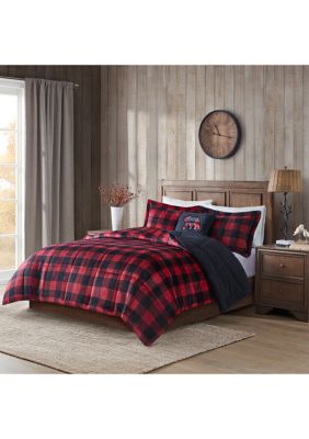 Alton plush to sherpa comforter online set