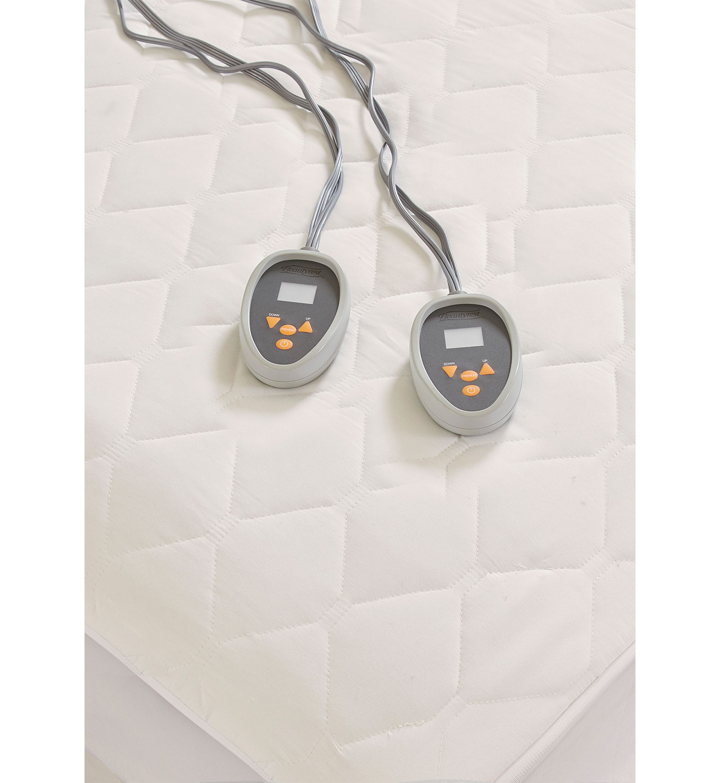 Cotton Deep Pocket Heated Mattress Pad-20 Heat Settings