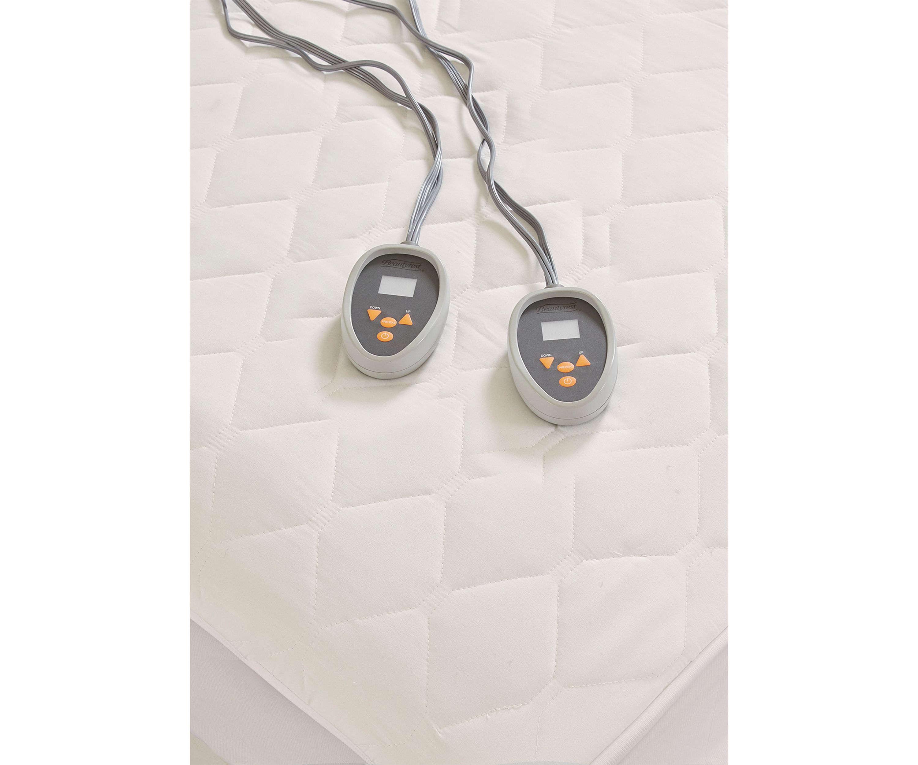 Cotton Deep Pocket Heated Mattress Pad-20 Heat Settings