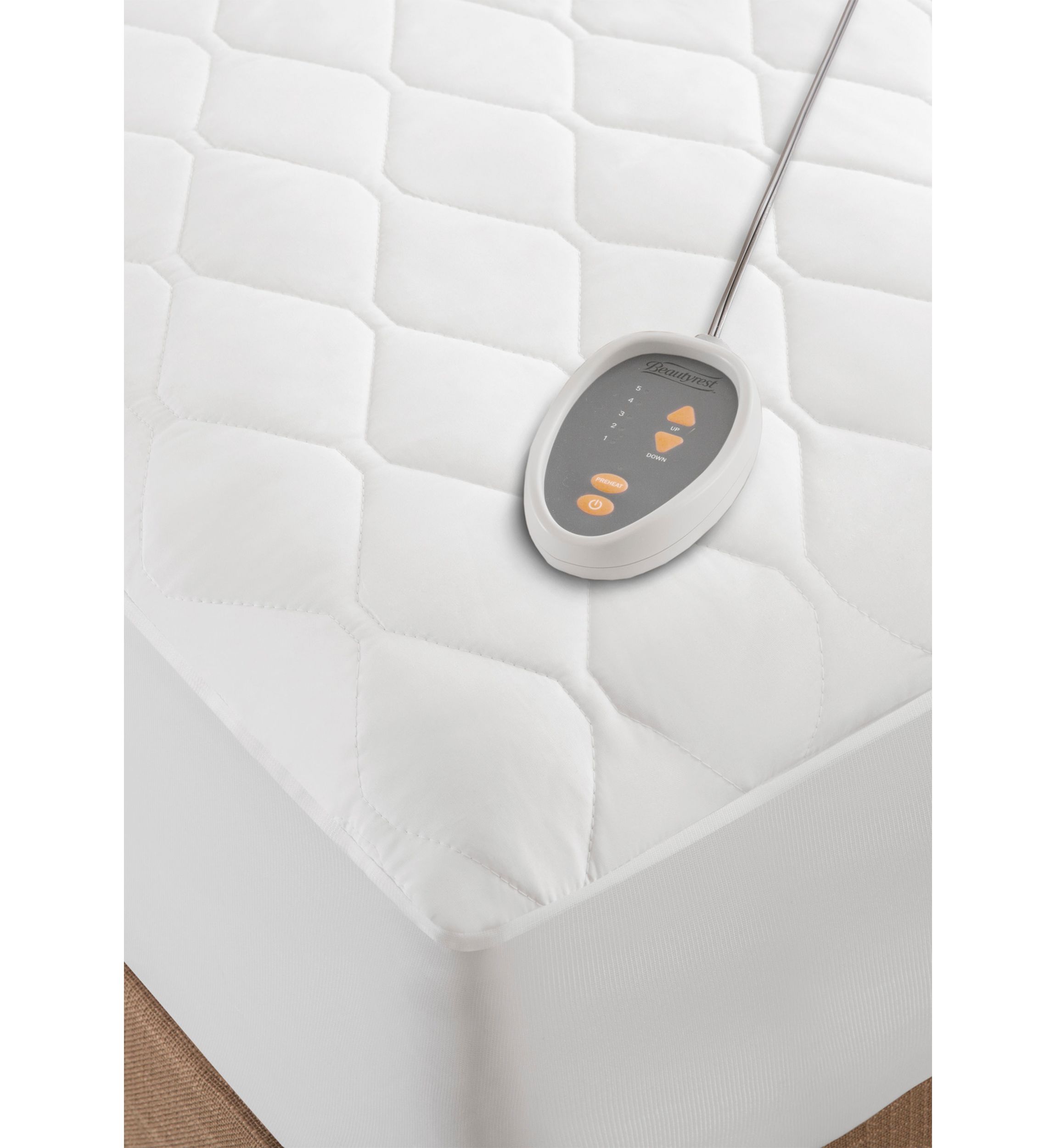 Heated Microfiber Mattress Pad with 3M Scotchgard