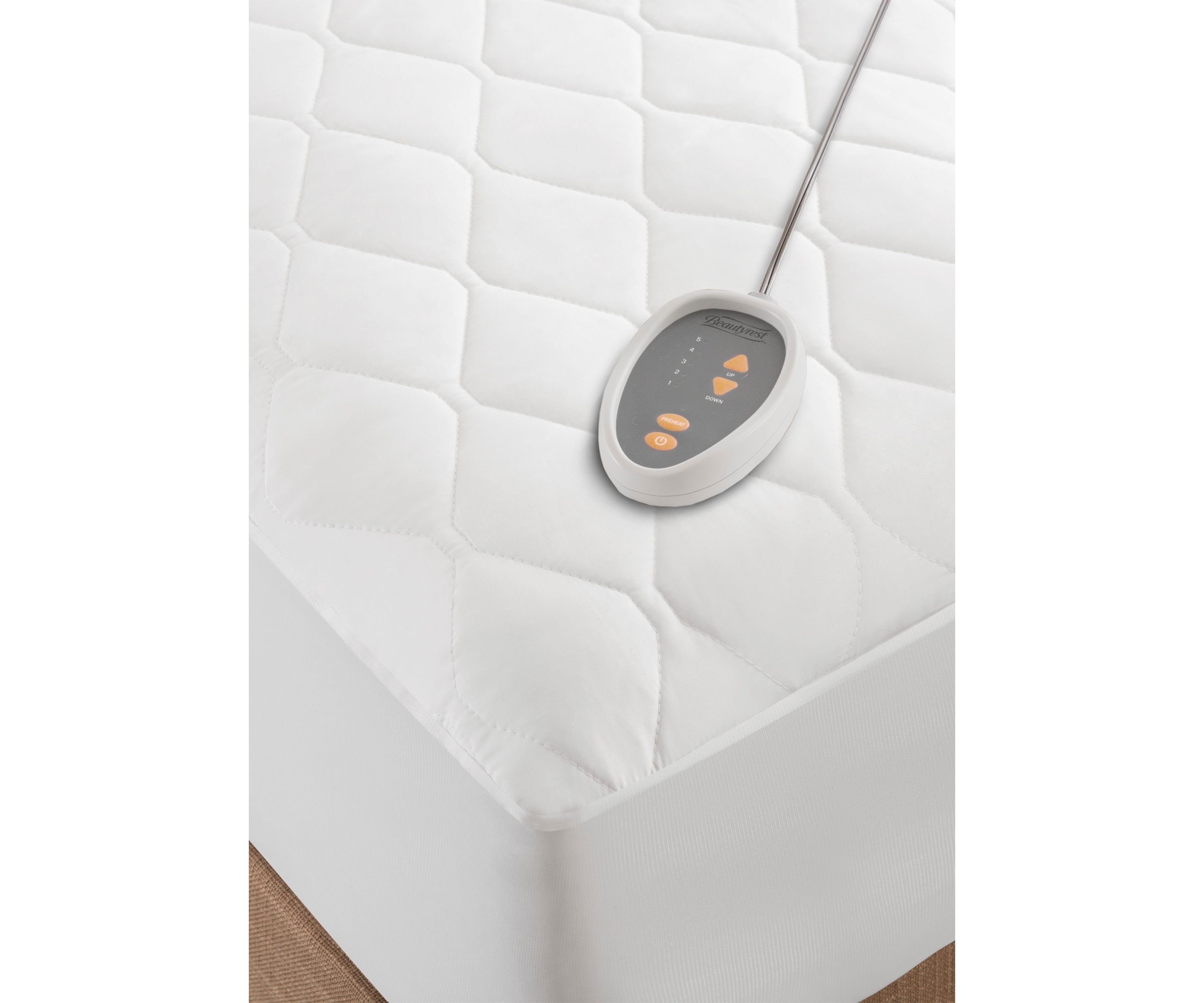 Heated Microfiber Mattress Pad with 3M Scotchgard