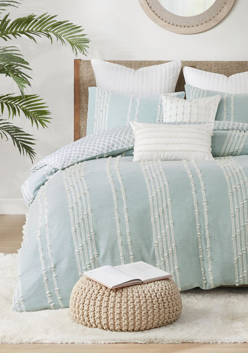 Kara Cotton Jacquard Comforter Set