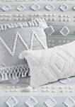 Brice 6 Piece Cotton Clipped Jacquard Comforter Set