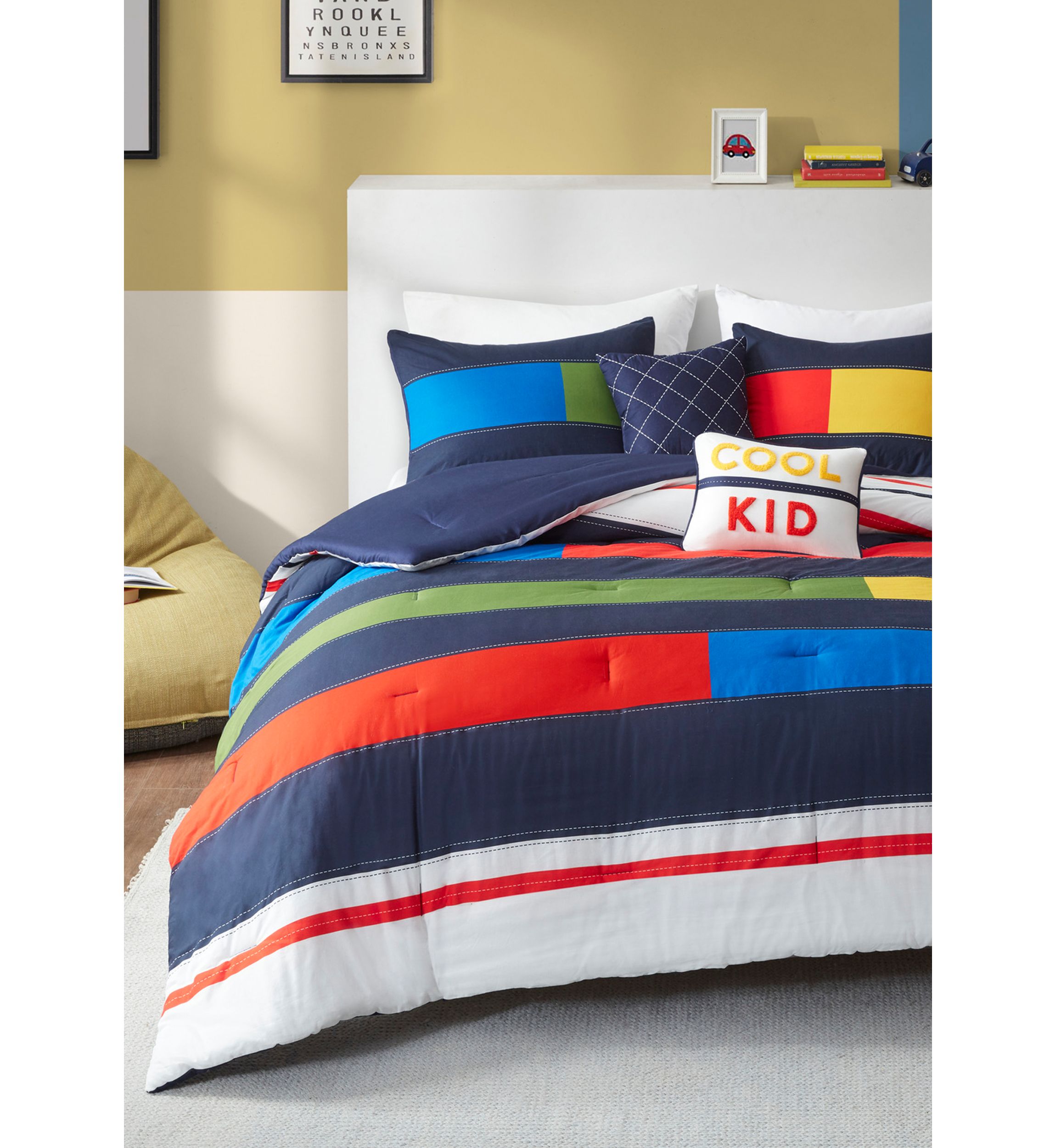 Morris Stripe Printed Comforter Set