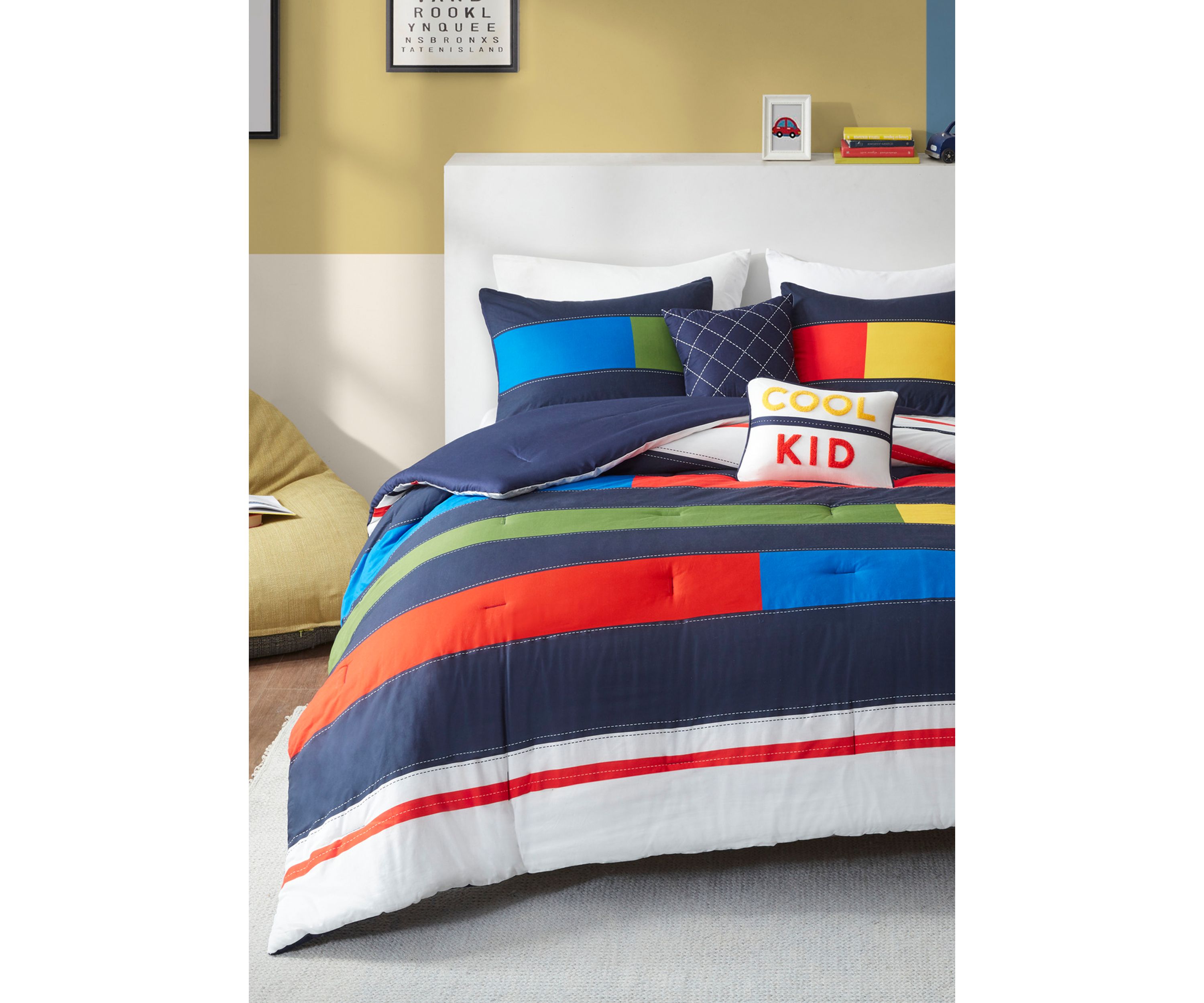 Morris Stripe Printed Comforter Set