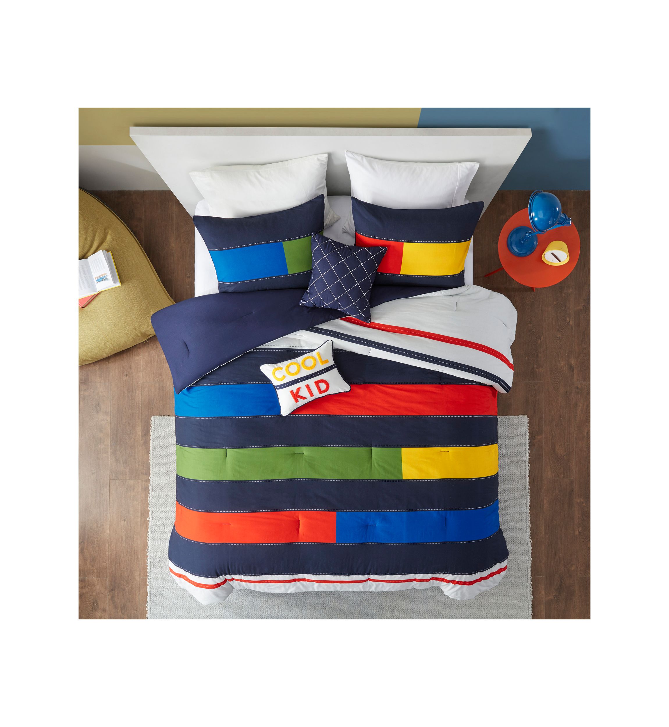Morris Stripe Printed Comforter Set